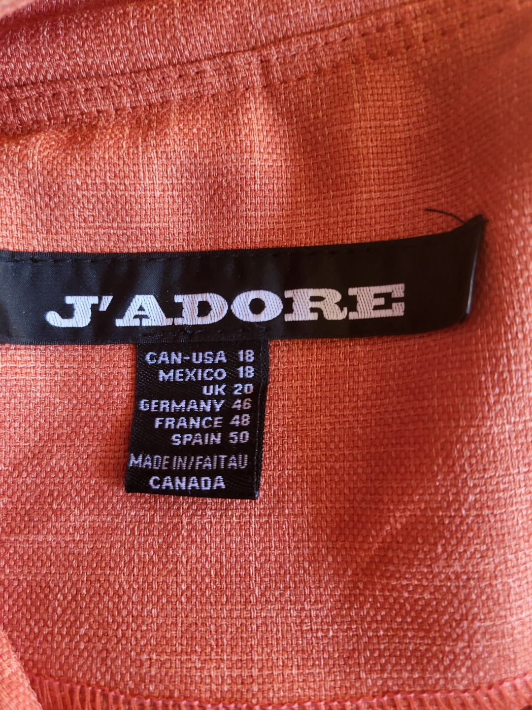 J'Adore Coral Jacket Size 18 - photo 2