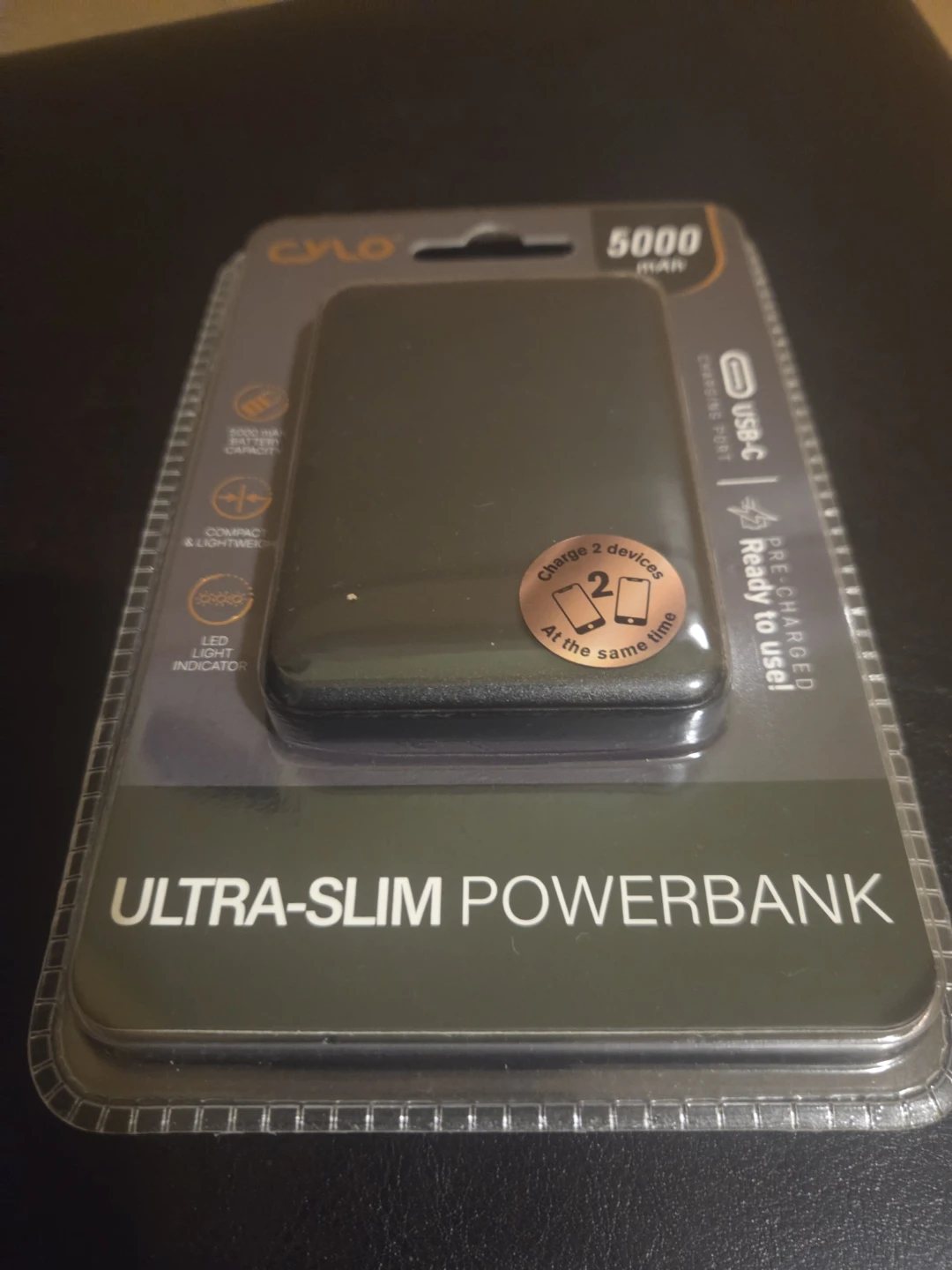 Cylo 5000mAh Ultra-Slim Power Bank