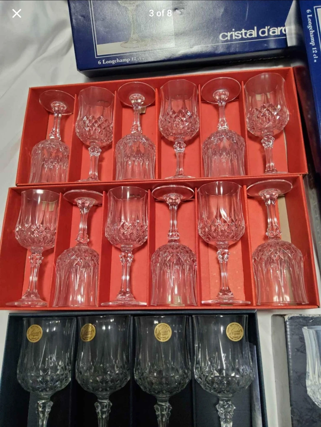 Cristal d'Arques Longchamp Wine Glasses price for each box - photo 3