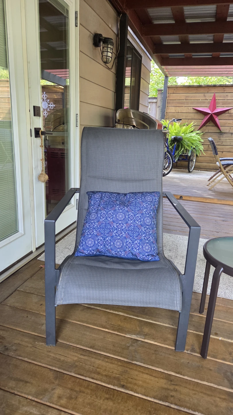 Two Patio Chairs and Matching Side Table - photo 2