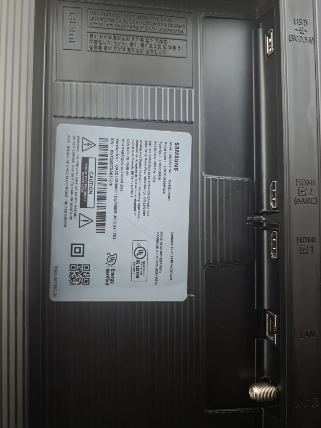 Samsung 60-inch Crystal UHD 4K Smart TV - photo 3