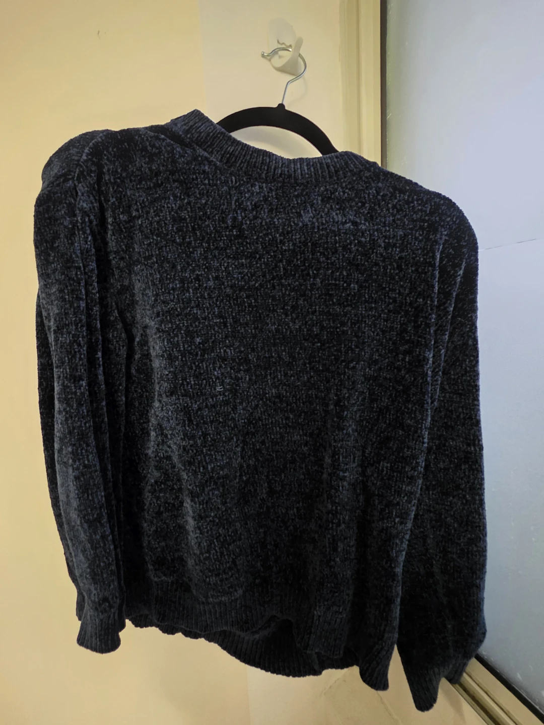 Dark Navy Chenille Knit Sweater