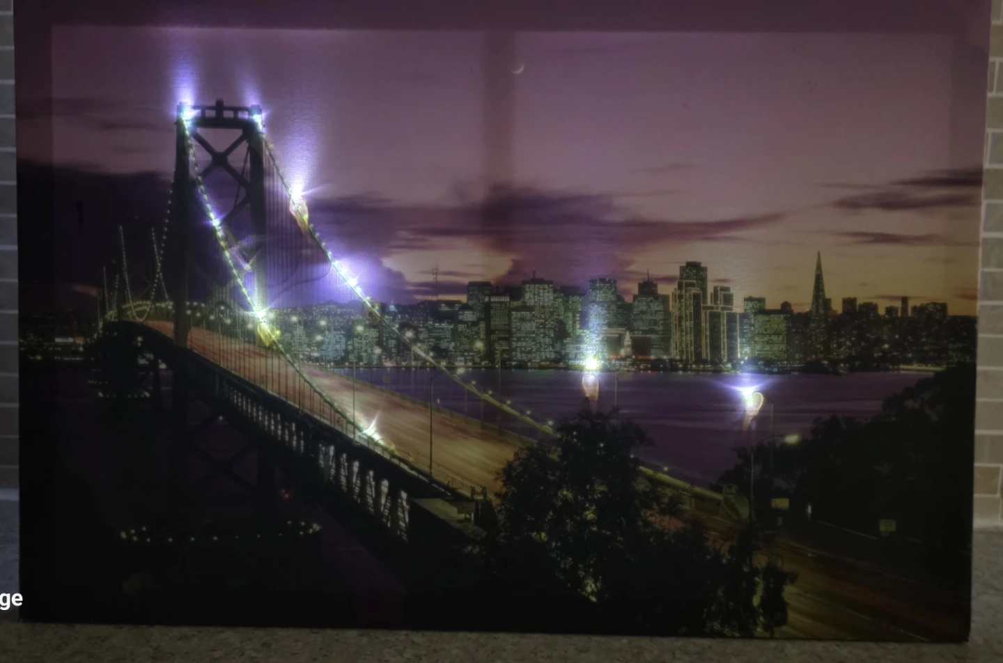 Light-up San Francisco Cityscape Canvas Art
