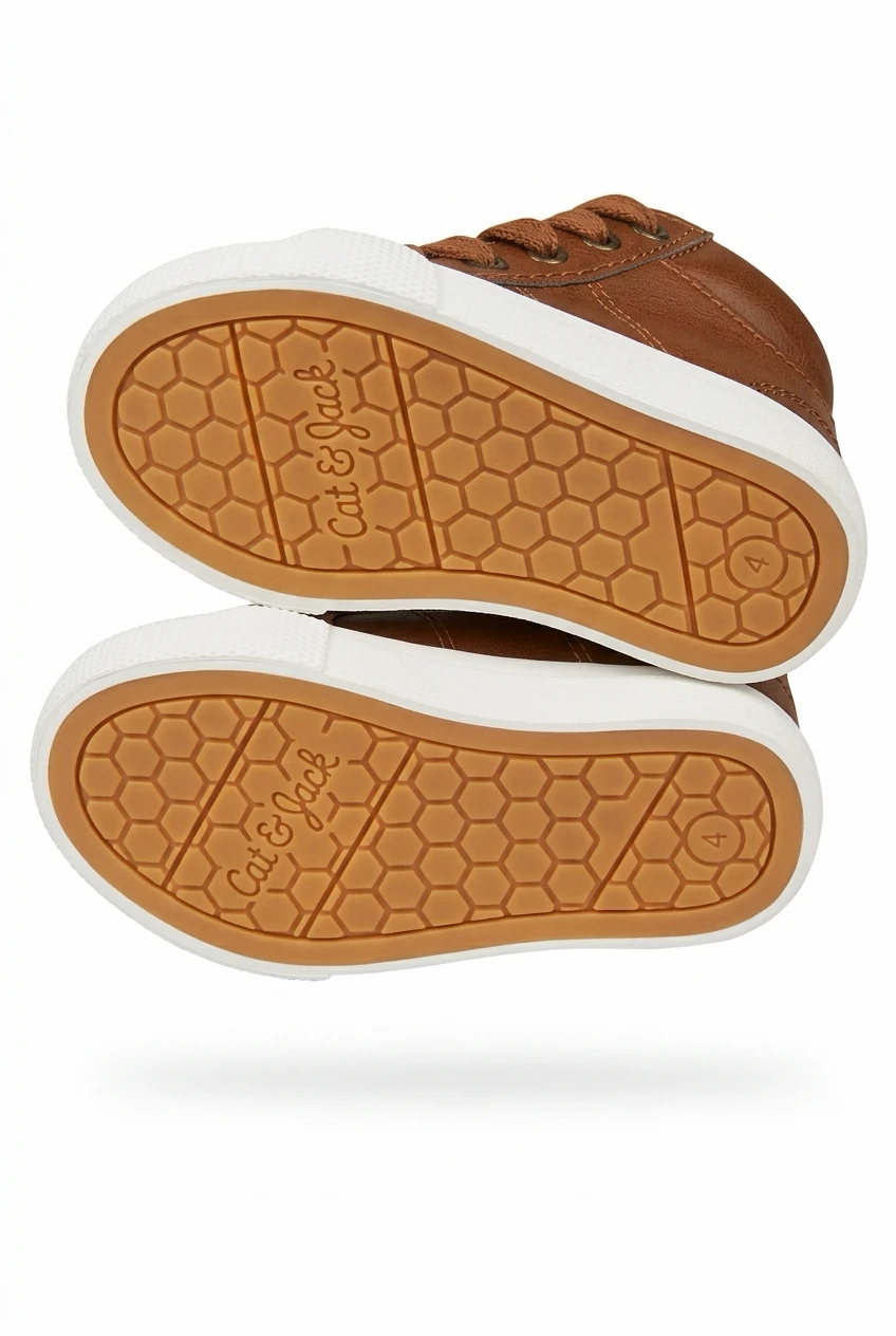 Cat & Jack Toddler Brown High-Top Sneakers - photo 5