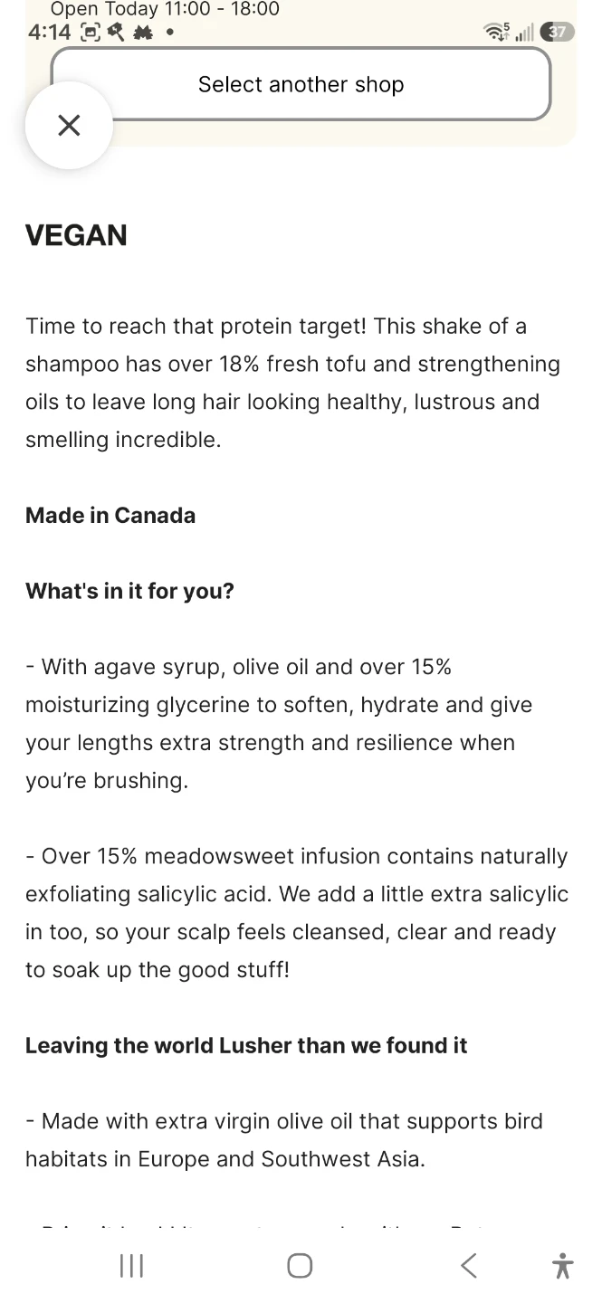 Lush Super Milk Protein Shampoo 230g - photo 2