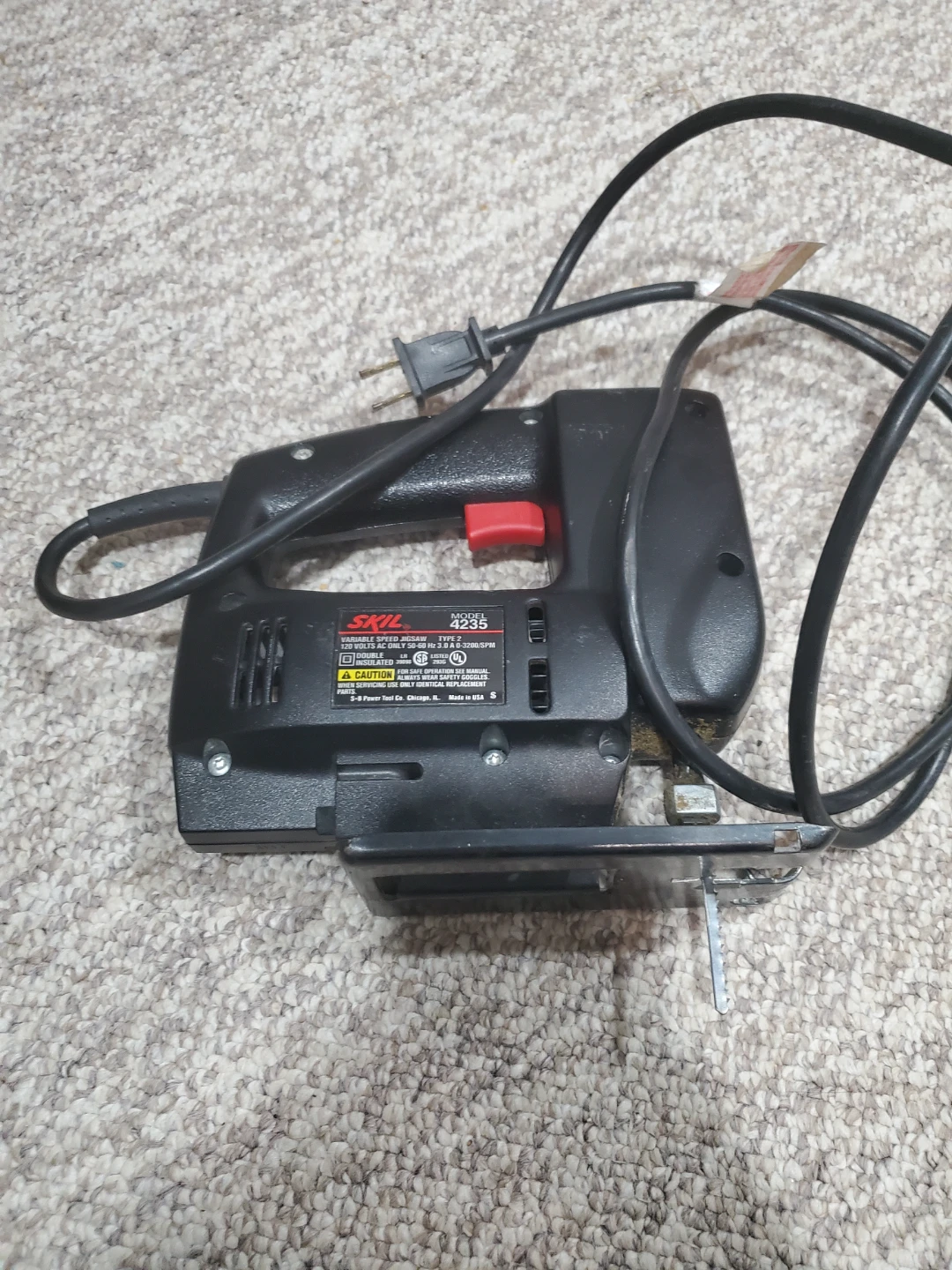 SKIL Model 4235 Variable Speed Jigsaw - photo 2