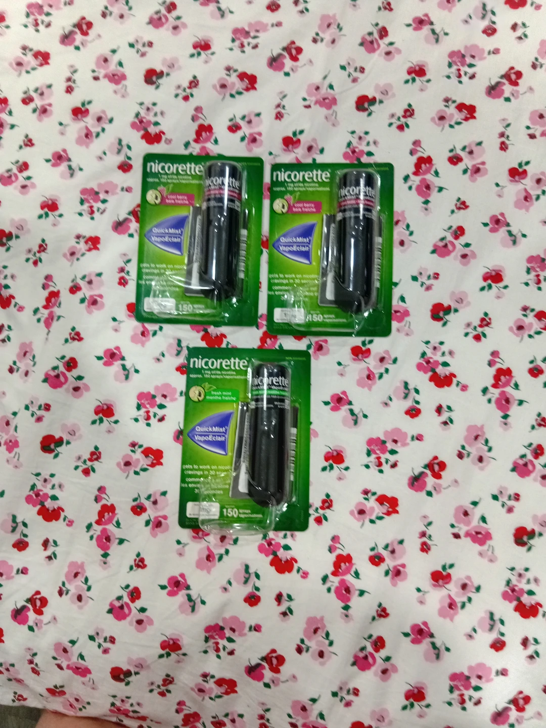 3 Vaporisateurs Nicorette QuickMist