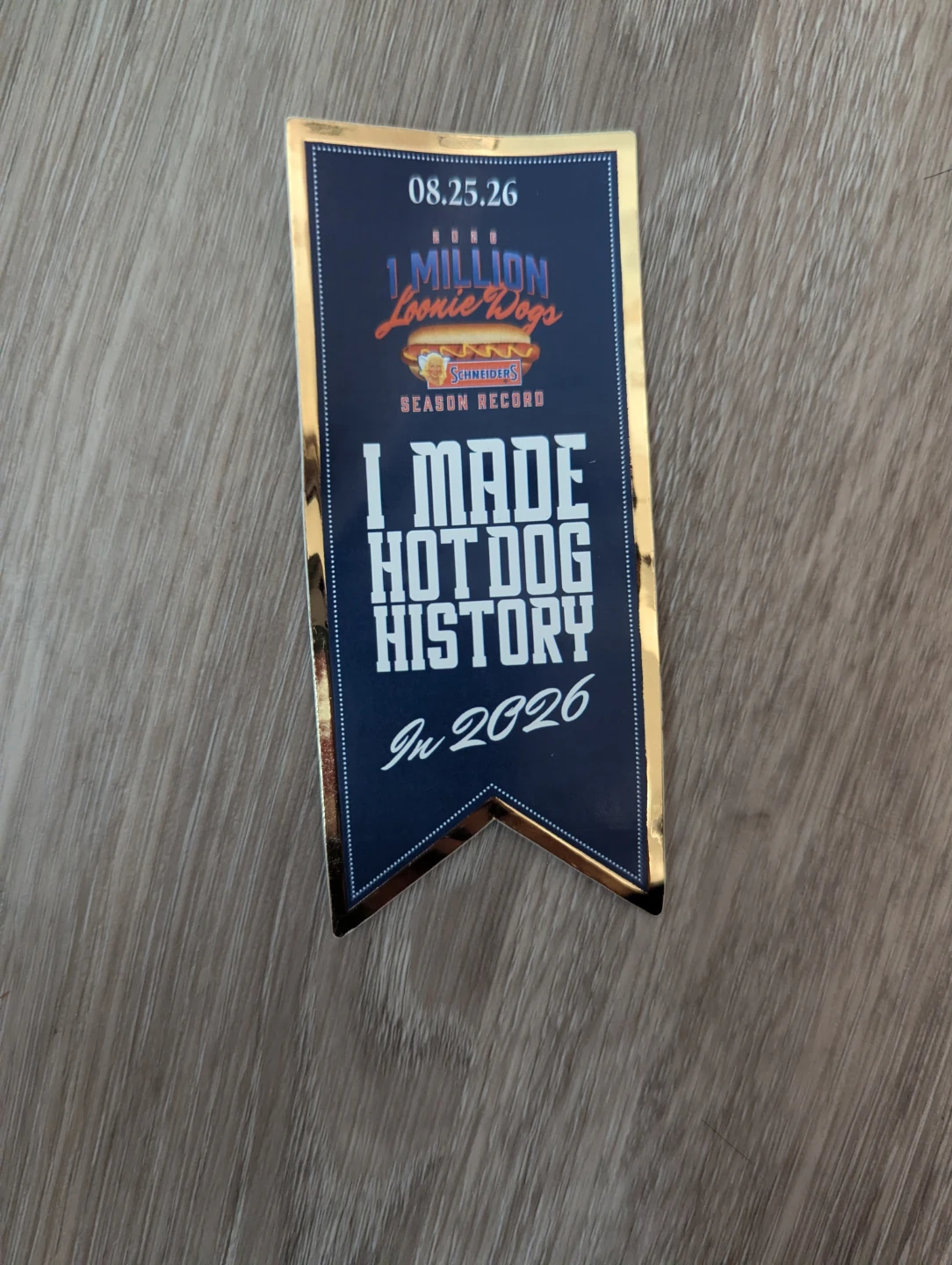 Schneiders Commemorative Sticker