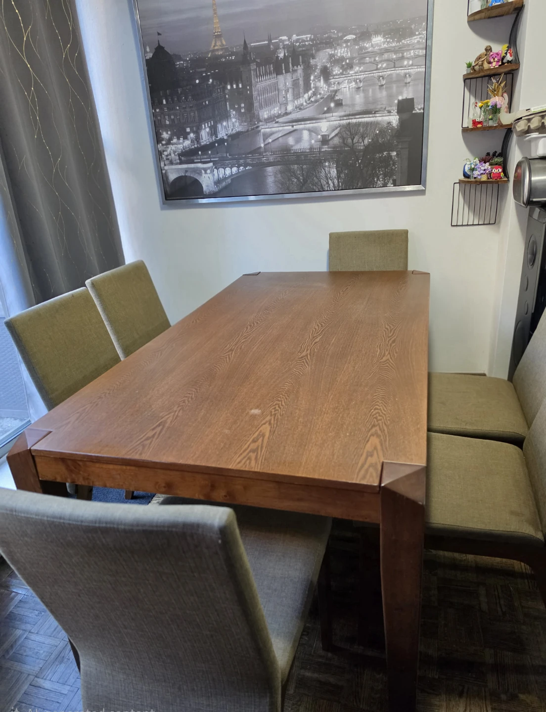 Wooden Dining Table and Chairs Set