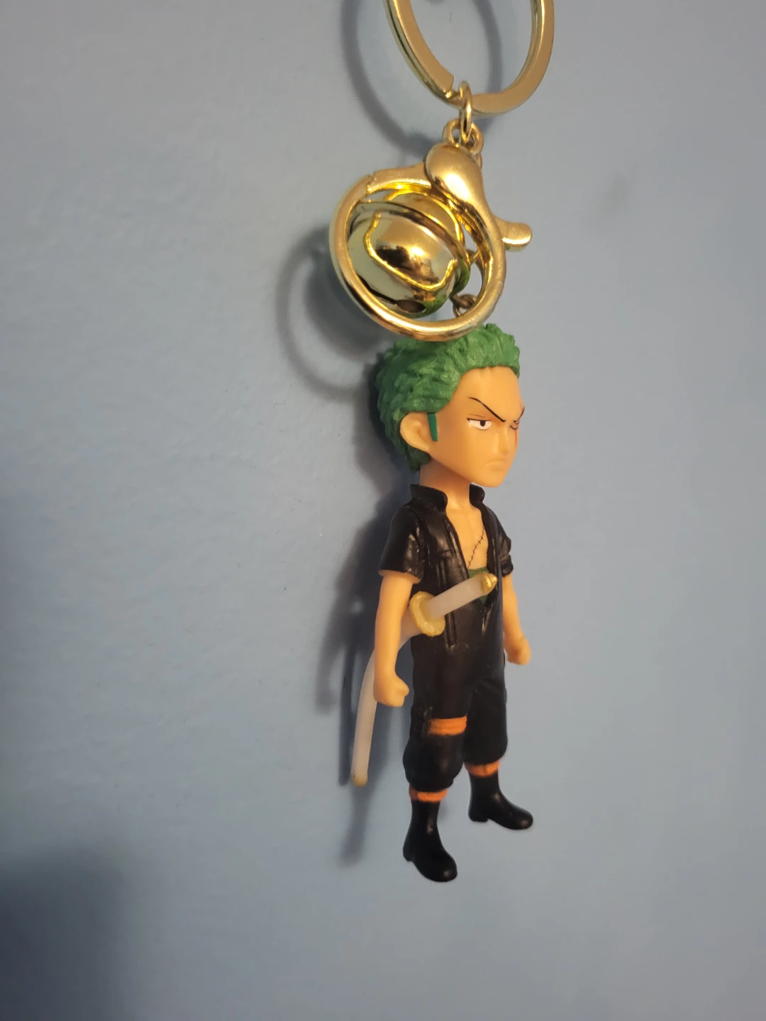 One Piece Zoro Keychain with Bell - photo 2
