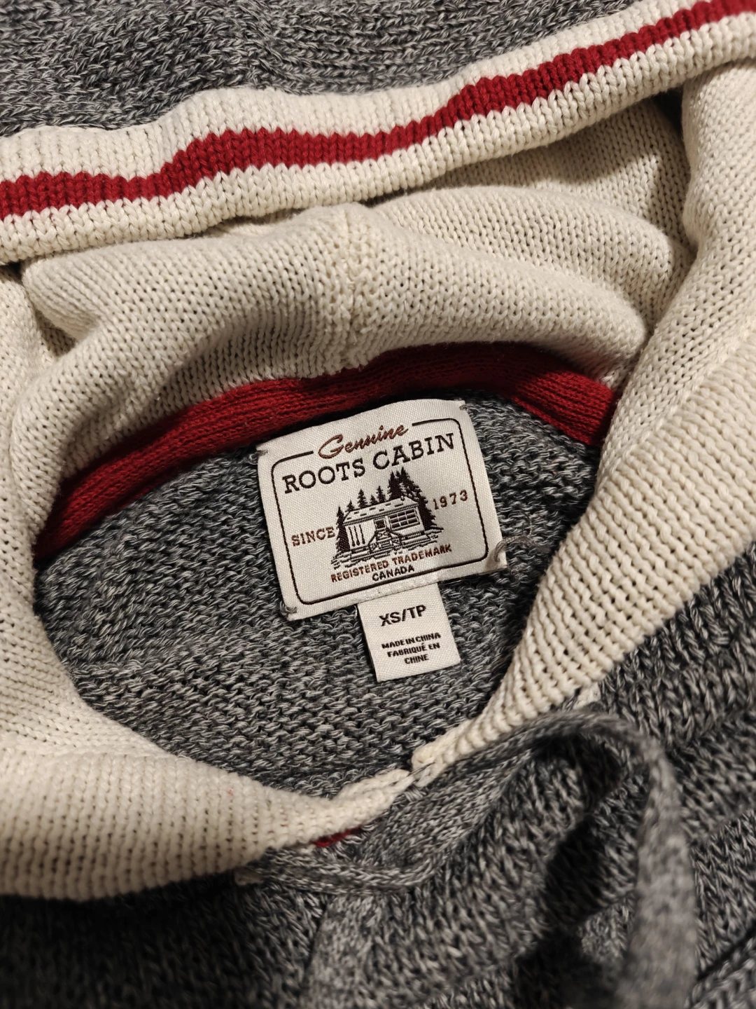 Roots Cabin Grey Knit Hoodie - photo 2