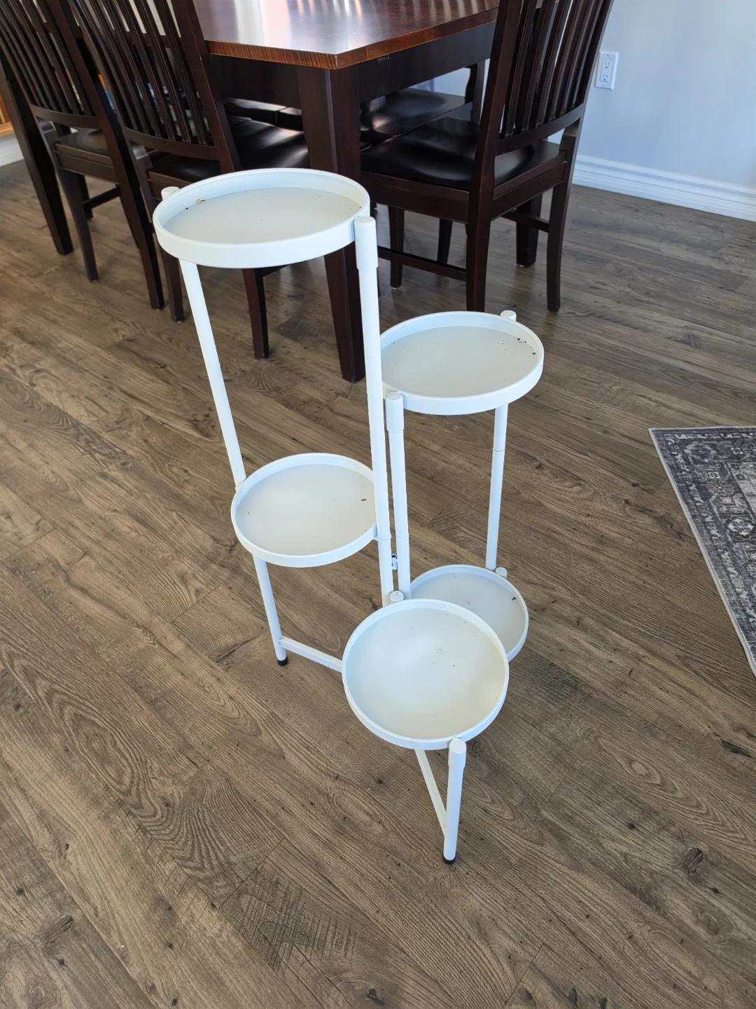 White 5-Tier Plant Stand