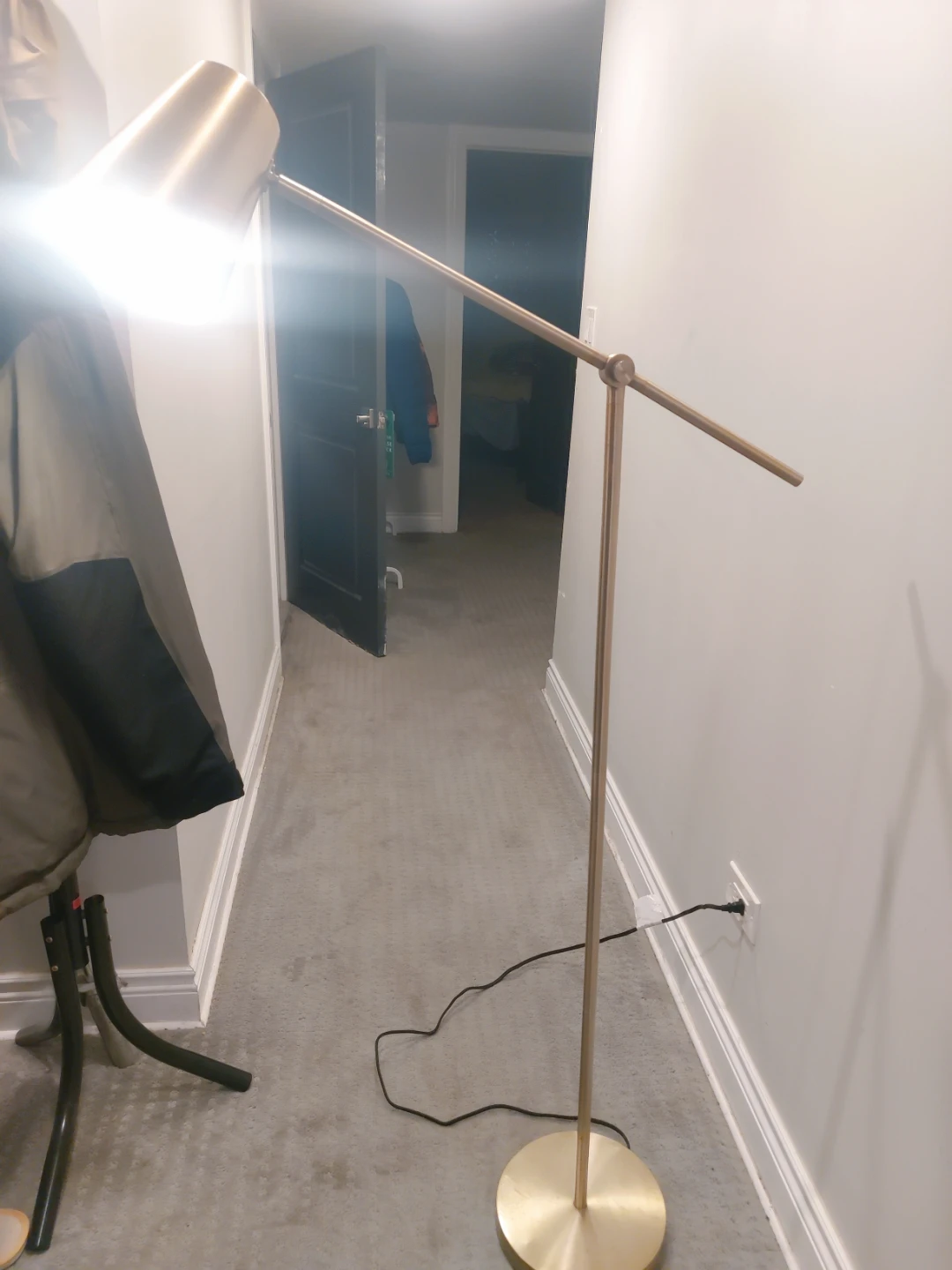 Gold Metal Floor Lamp