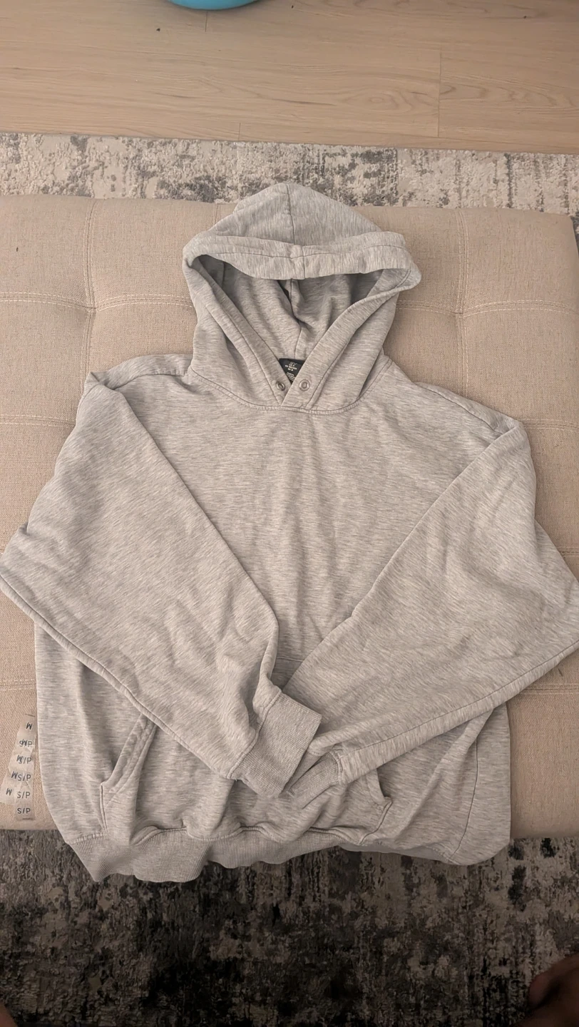 H&M Grey Loose Fit Hoodie Medium