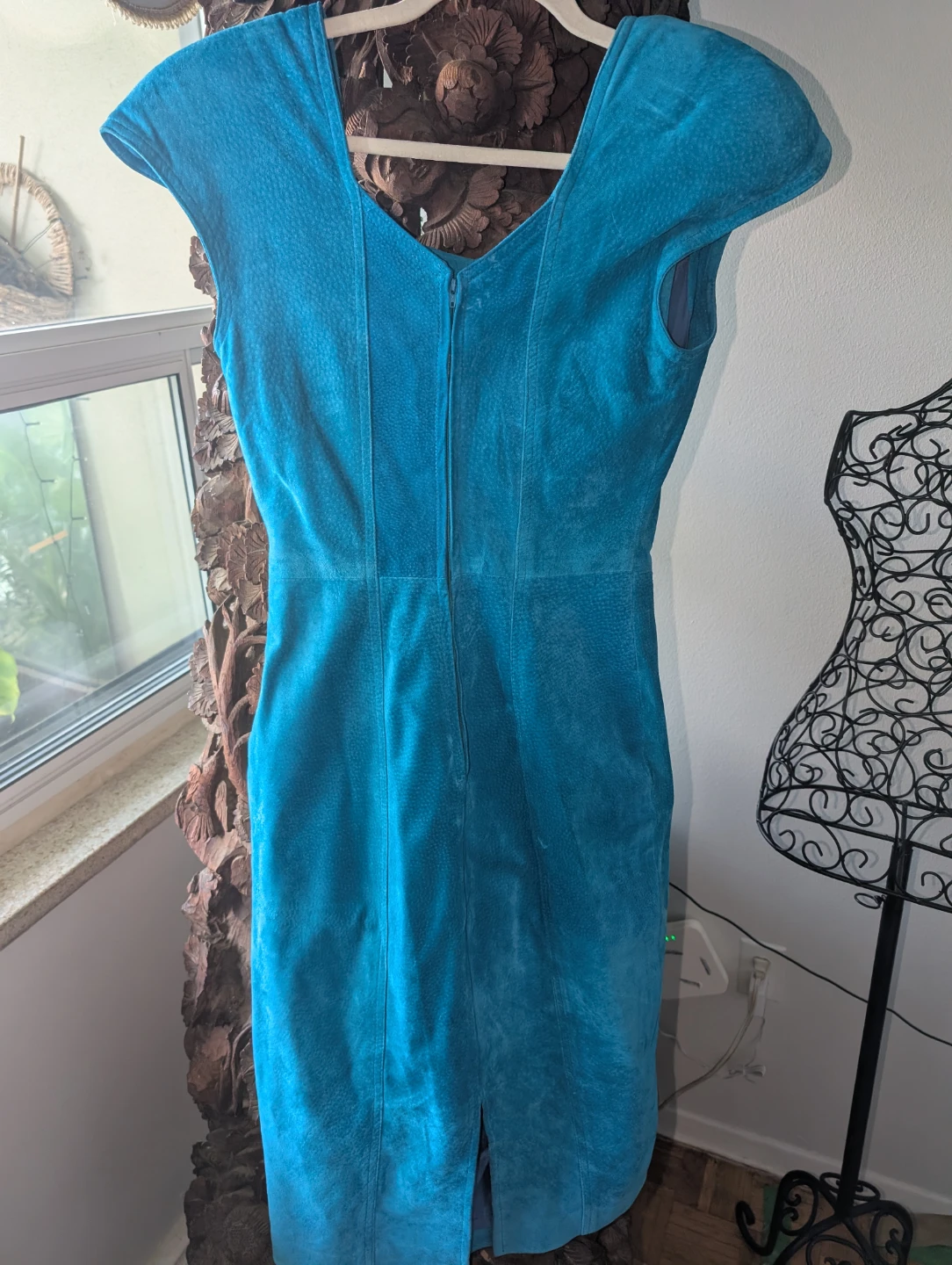 Danier Blue Suede Dress S/P - photo 4