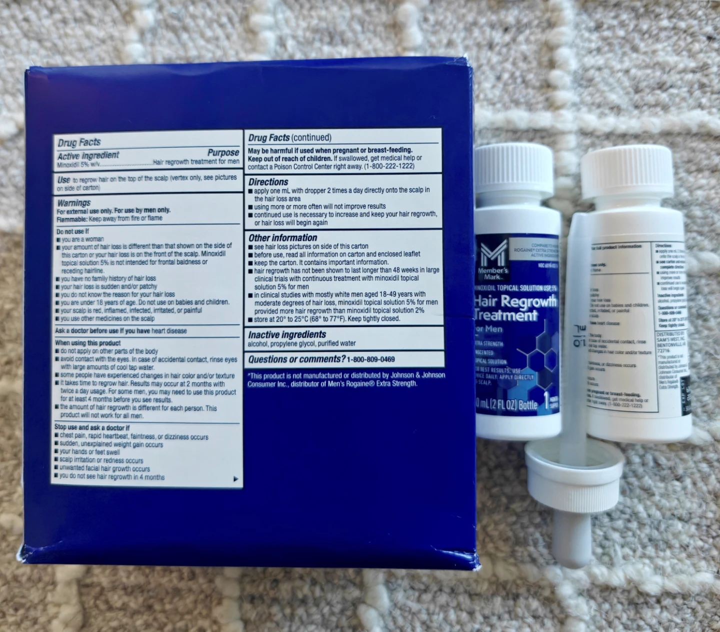 Member's Mark Minoxidil 5% Hair Regrowth Treatment - photo 2