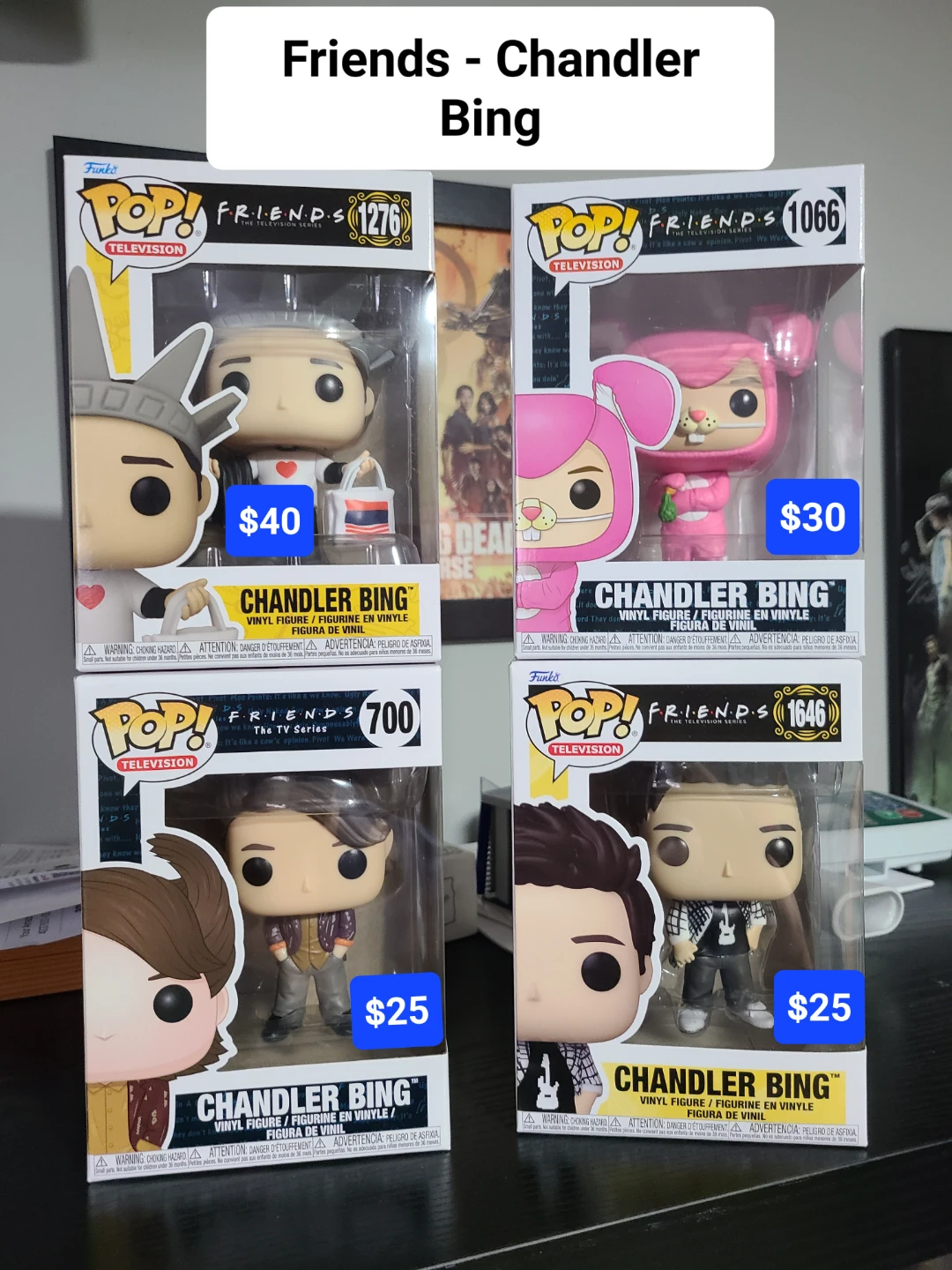 Funko Pop Friends Chandler Bing Figures