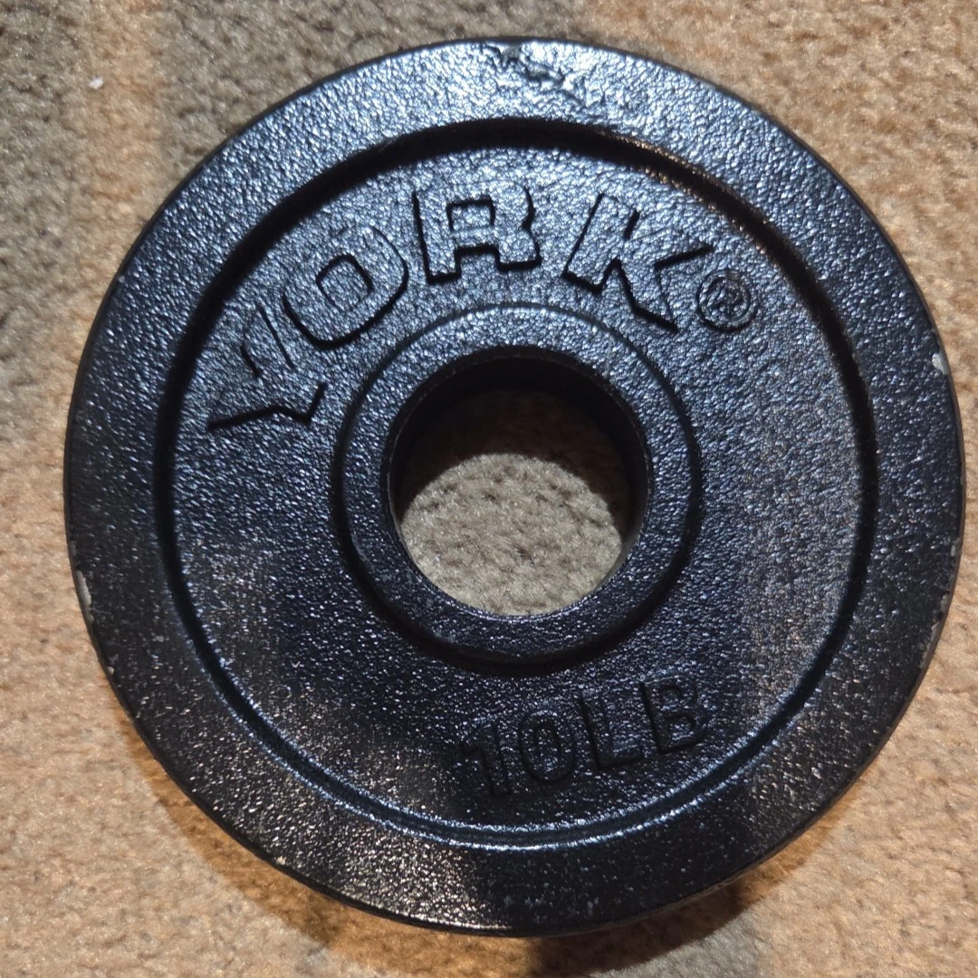 4 x 10lb Cast Iron Weight Plates - photo 2
