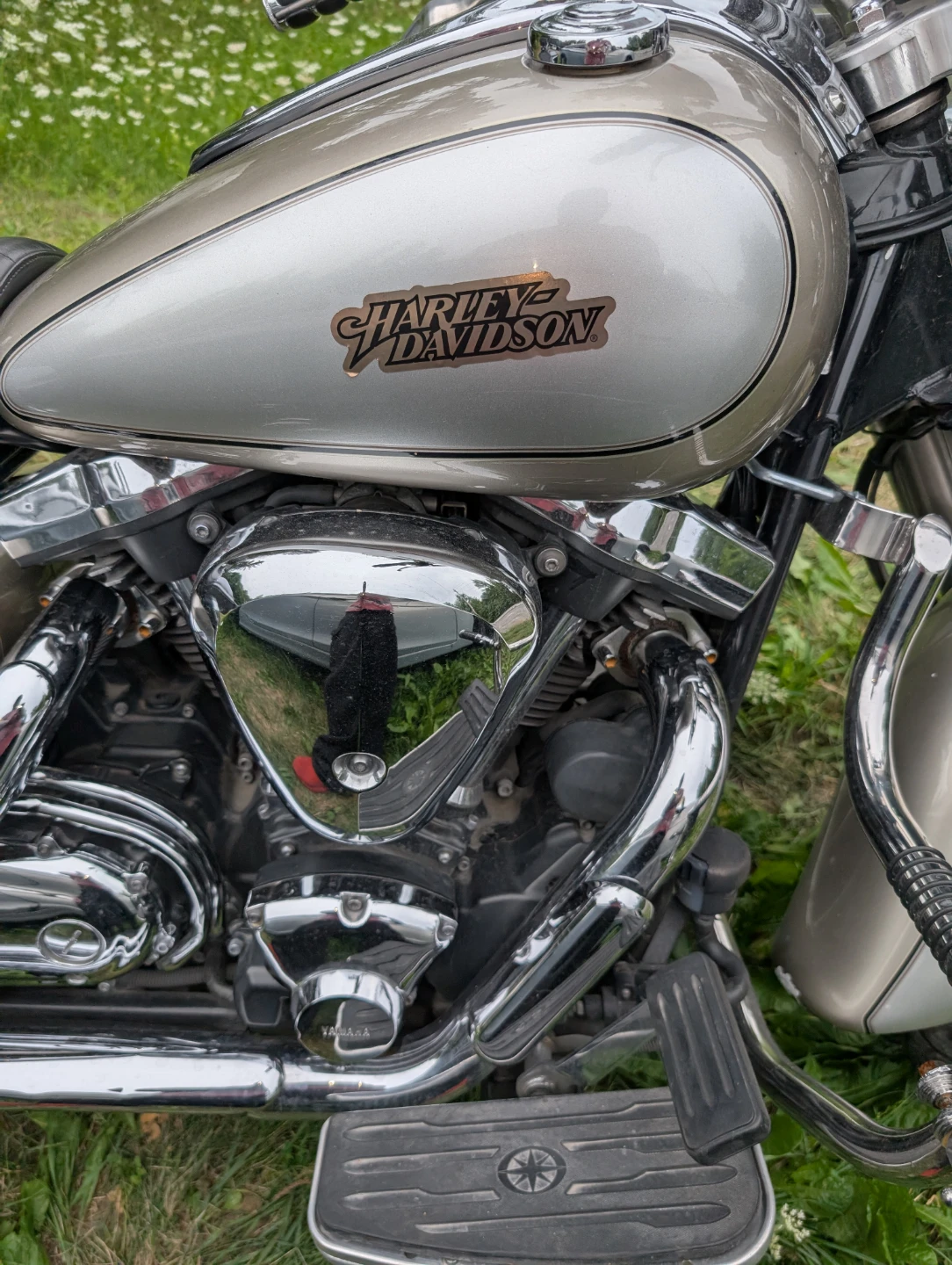 Yamaha Motorcycle with Harley-Davidson Badging