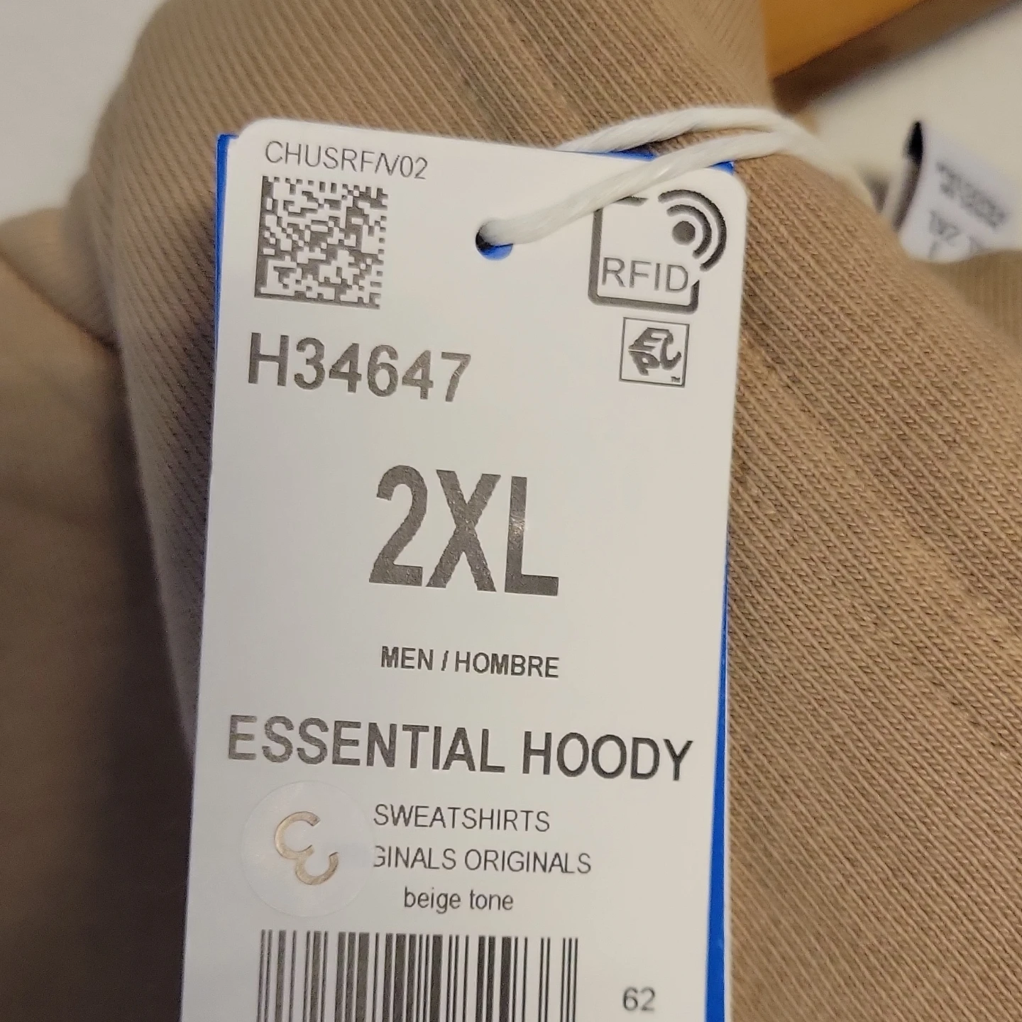 Adidas Essential Hoodie Beige 2XL - photo 5