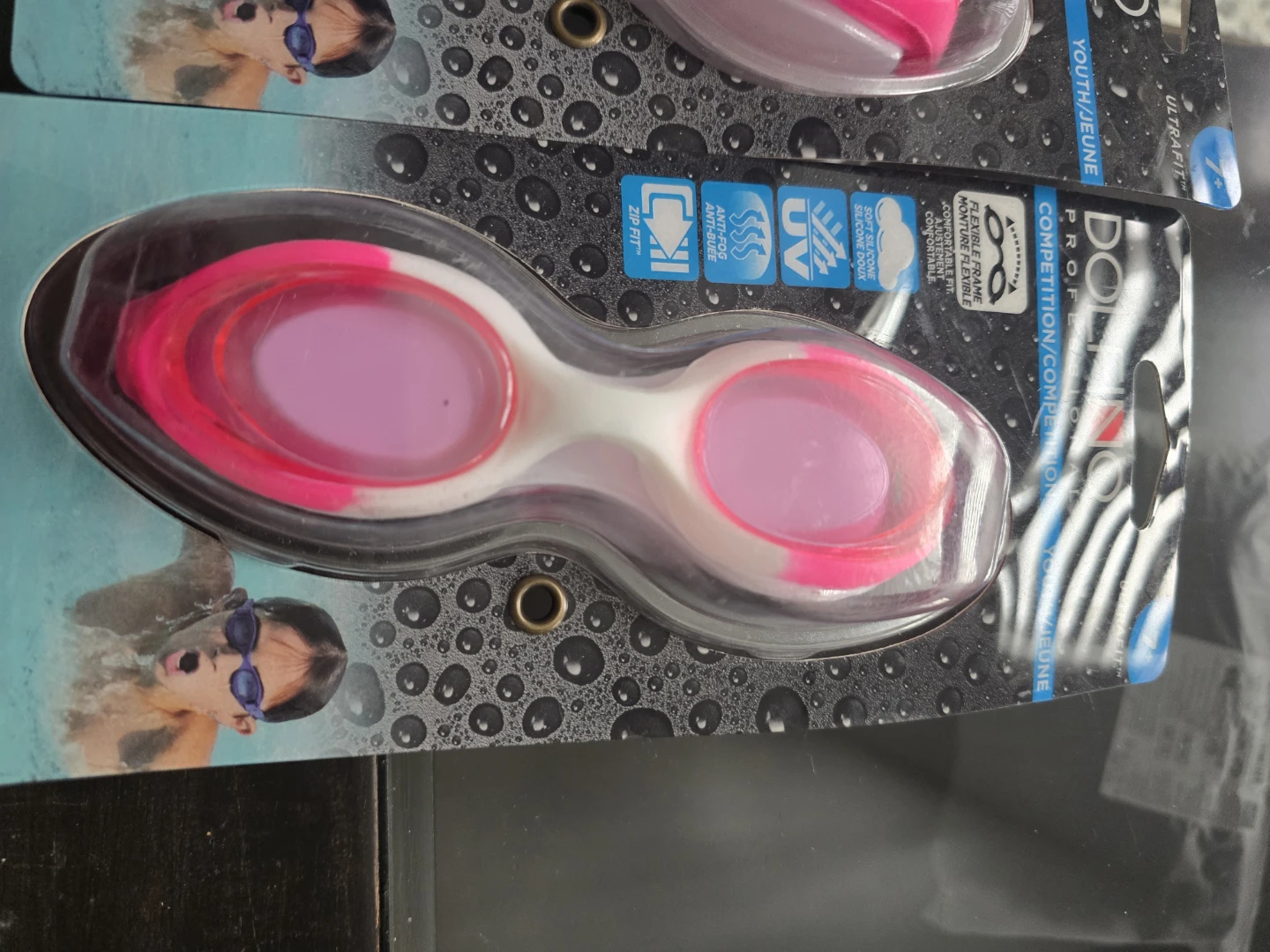 Brand new 2Pairs Dolfino Youth Competition Swim Goggles - photo 4