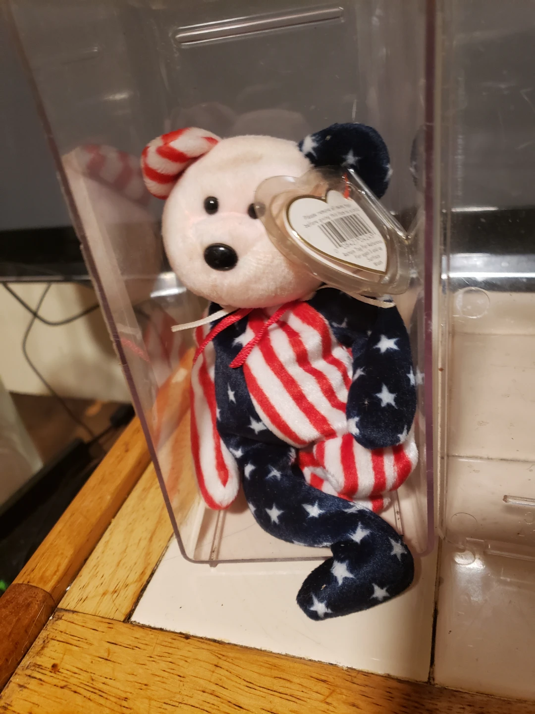 Lot of 14 Ty Beanie Babies in Display Cases