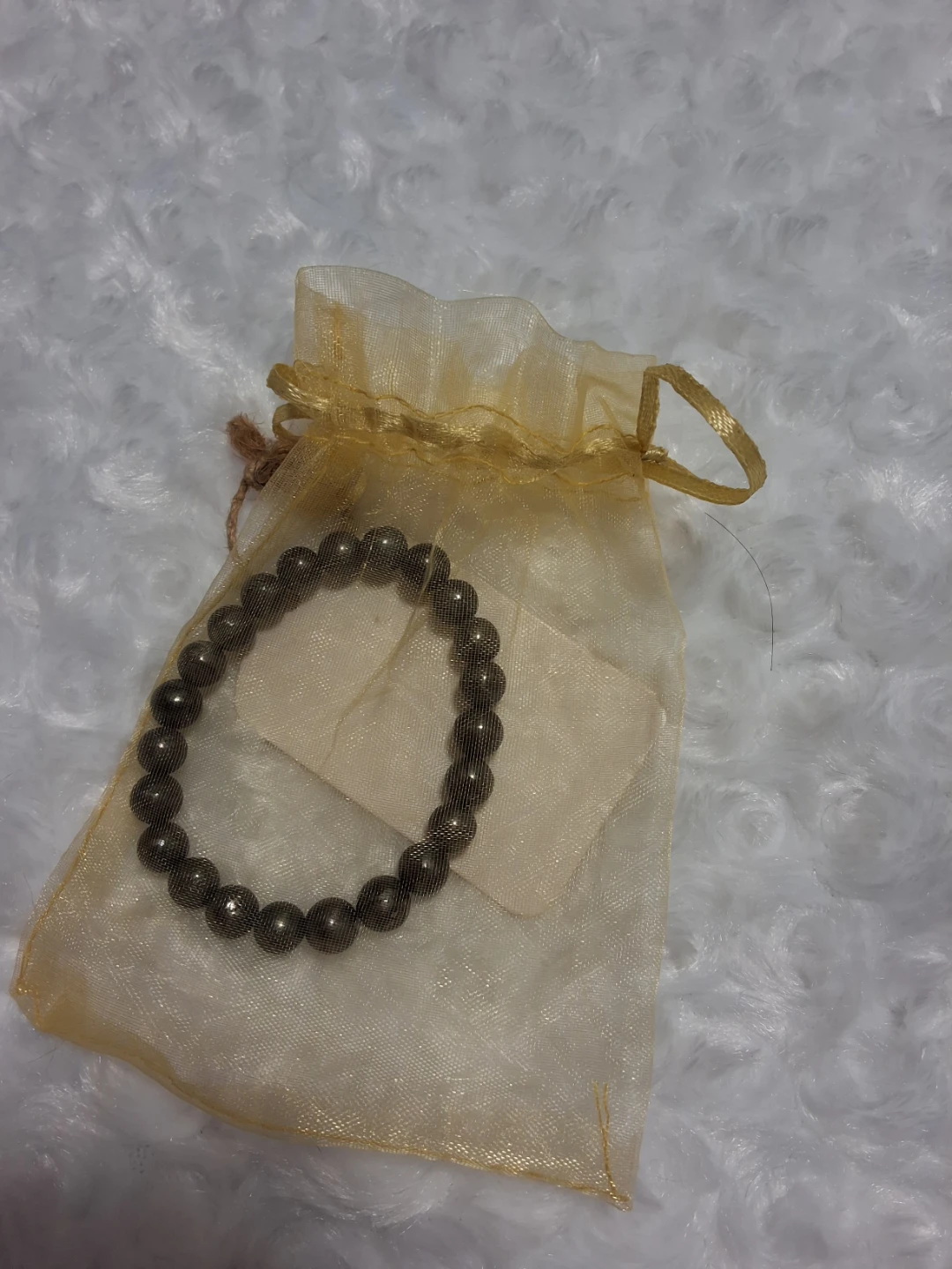 Pyrite bead bracelet - photo 2