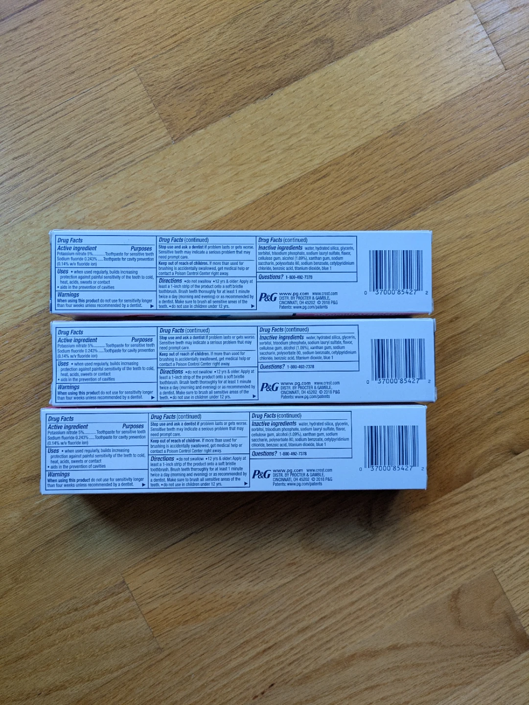 Crest Sensitivity Toothpaste Lot of 3 new in box - photo 3