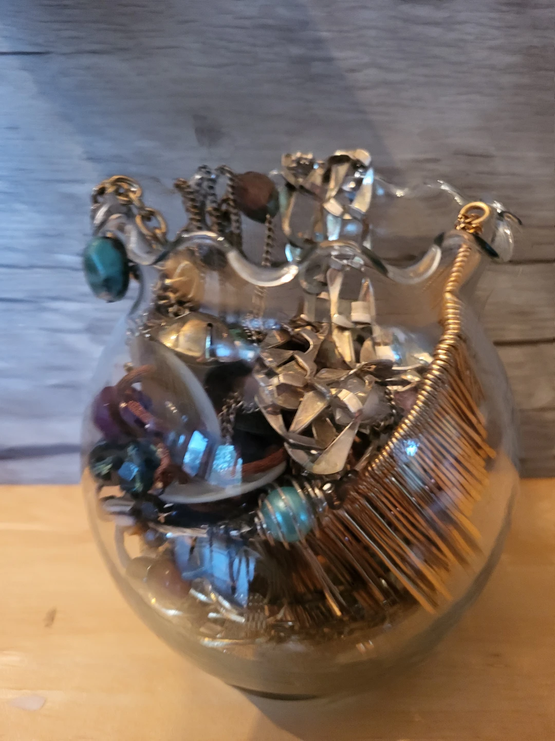 Assorted Fashion Jewelry in Glass Bowl - photo 2