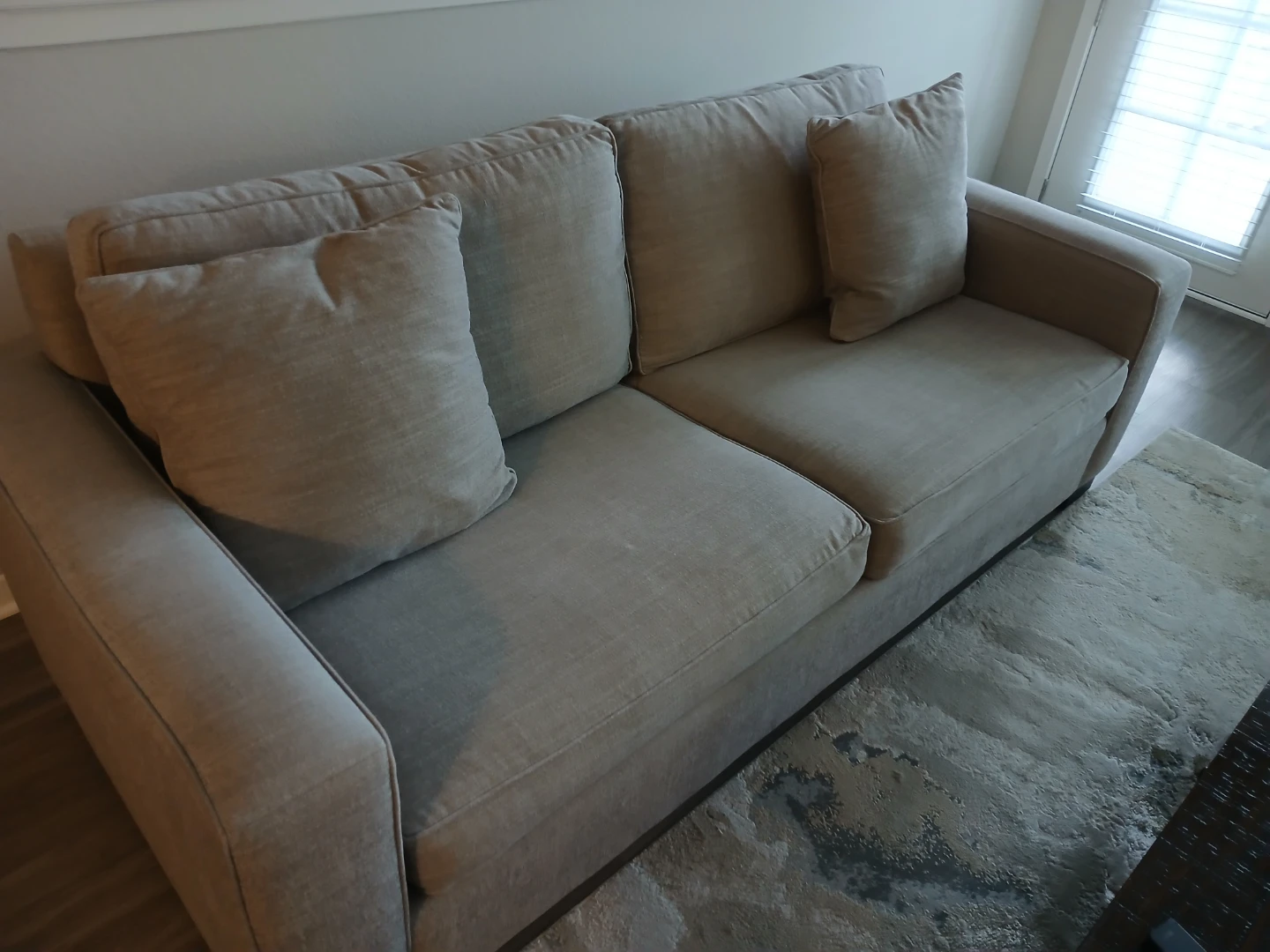 Modern Light Gray Sofa - photo 3