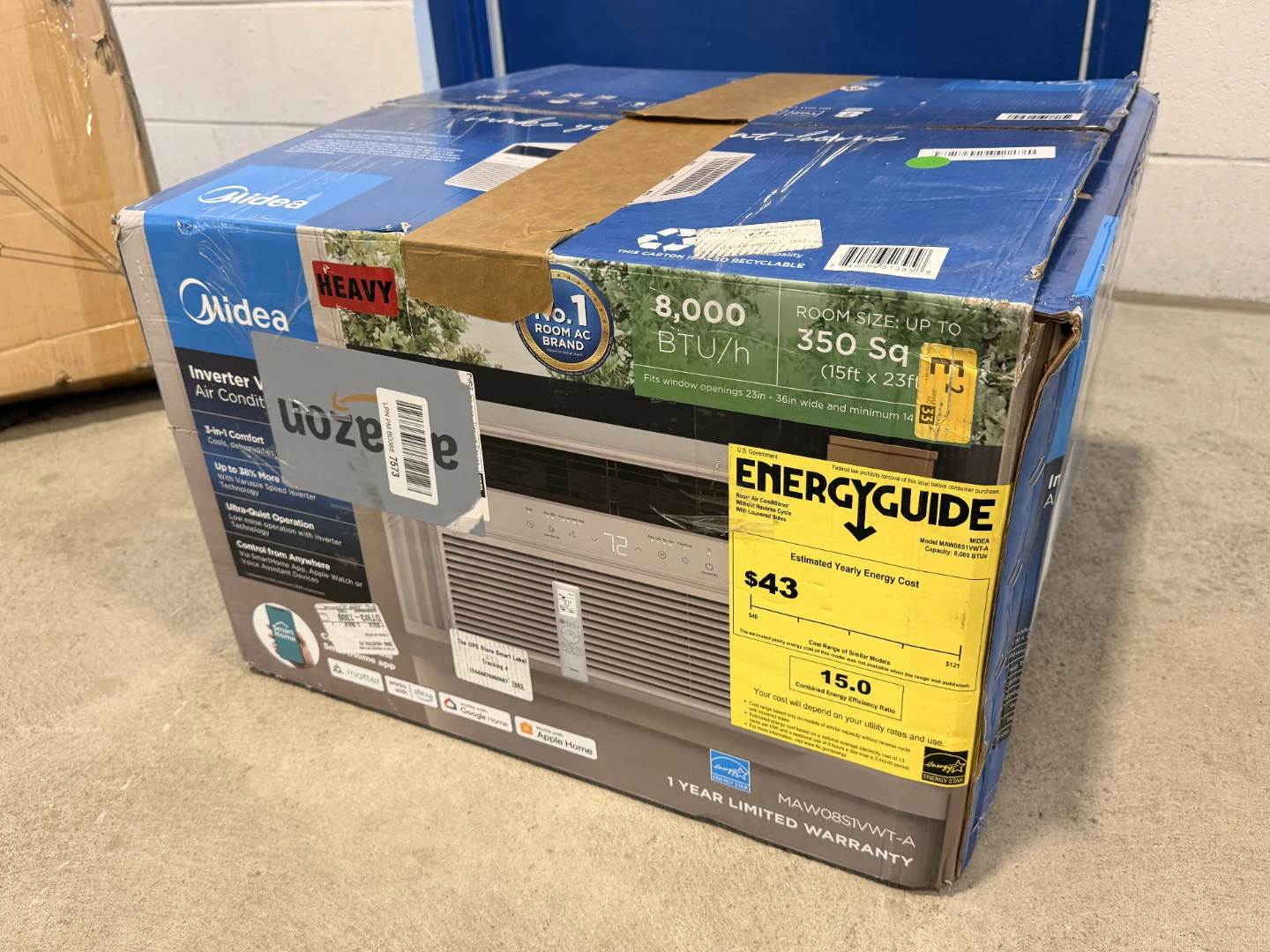 Midea Inverter Window Air Conditioner 8,000 BTU
