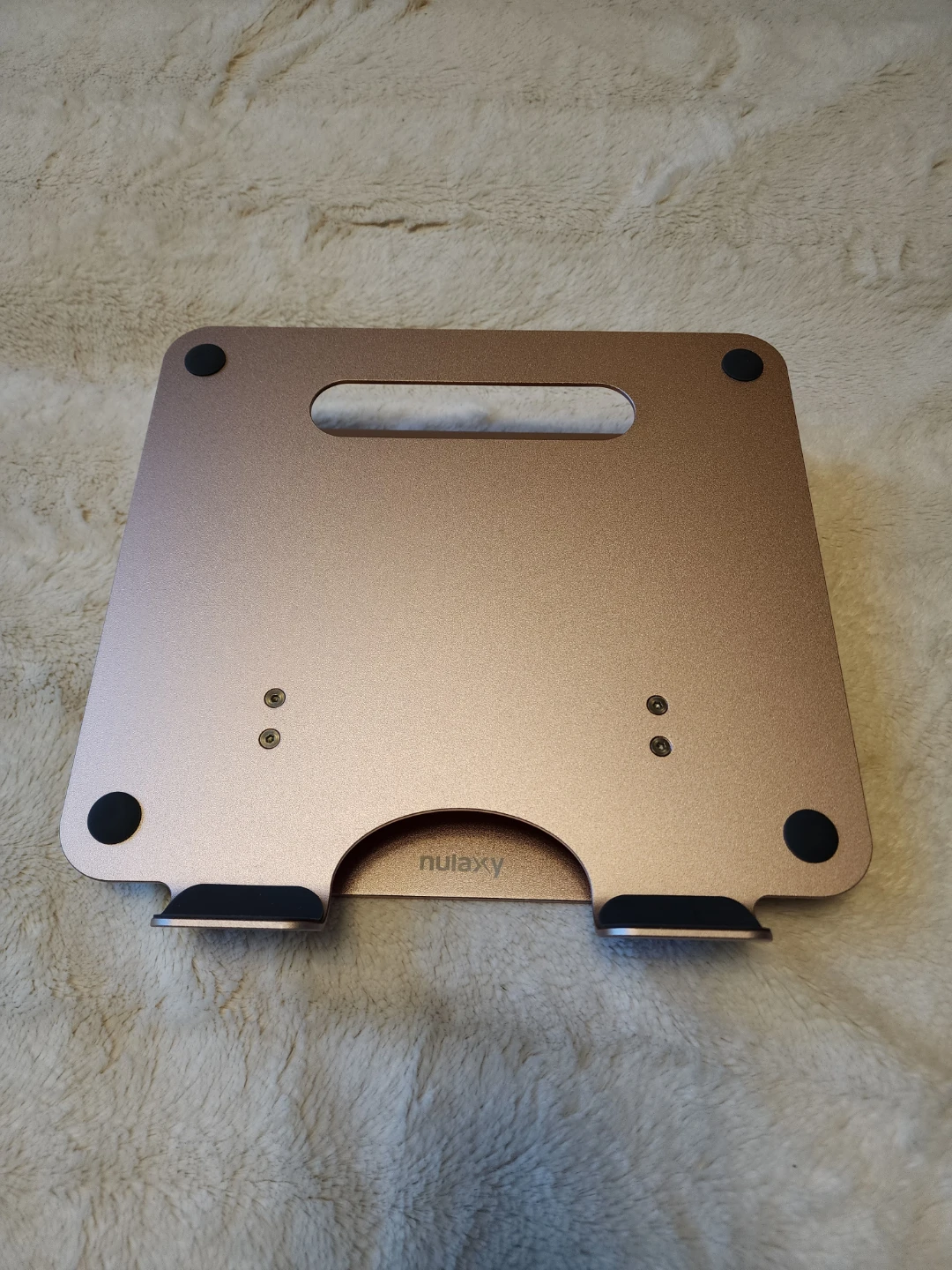💻 Rose Gold Adjustable Laptop Stand - photo 4