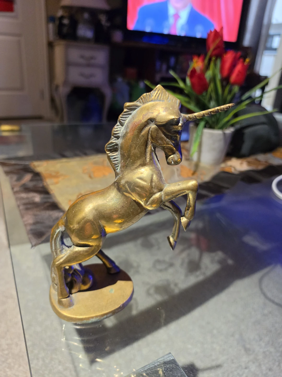 Brass Unicorn Figurine - photo 2