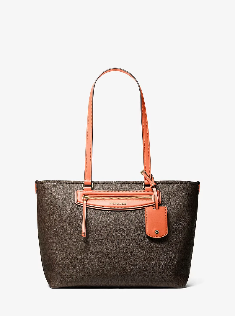 Michael Kors Jet Set Travel Signature Logo Tote Bag