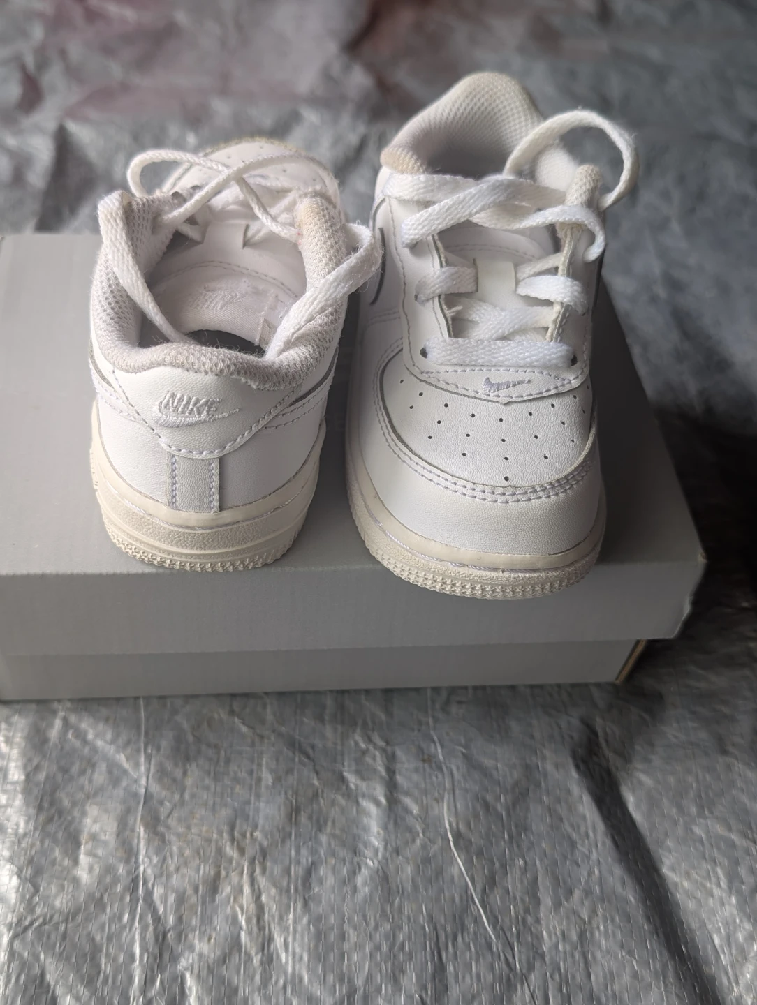 Nike Air Force 1 White Toddler Shoes Size 7C