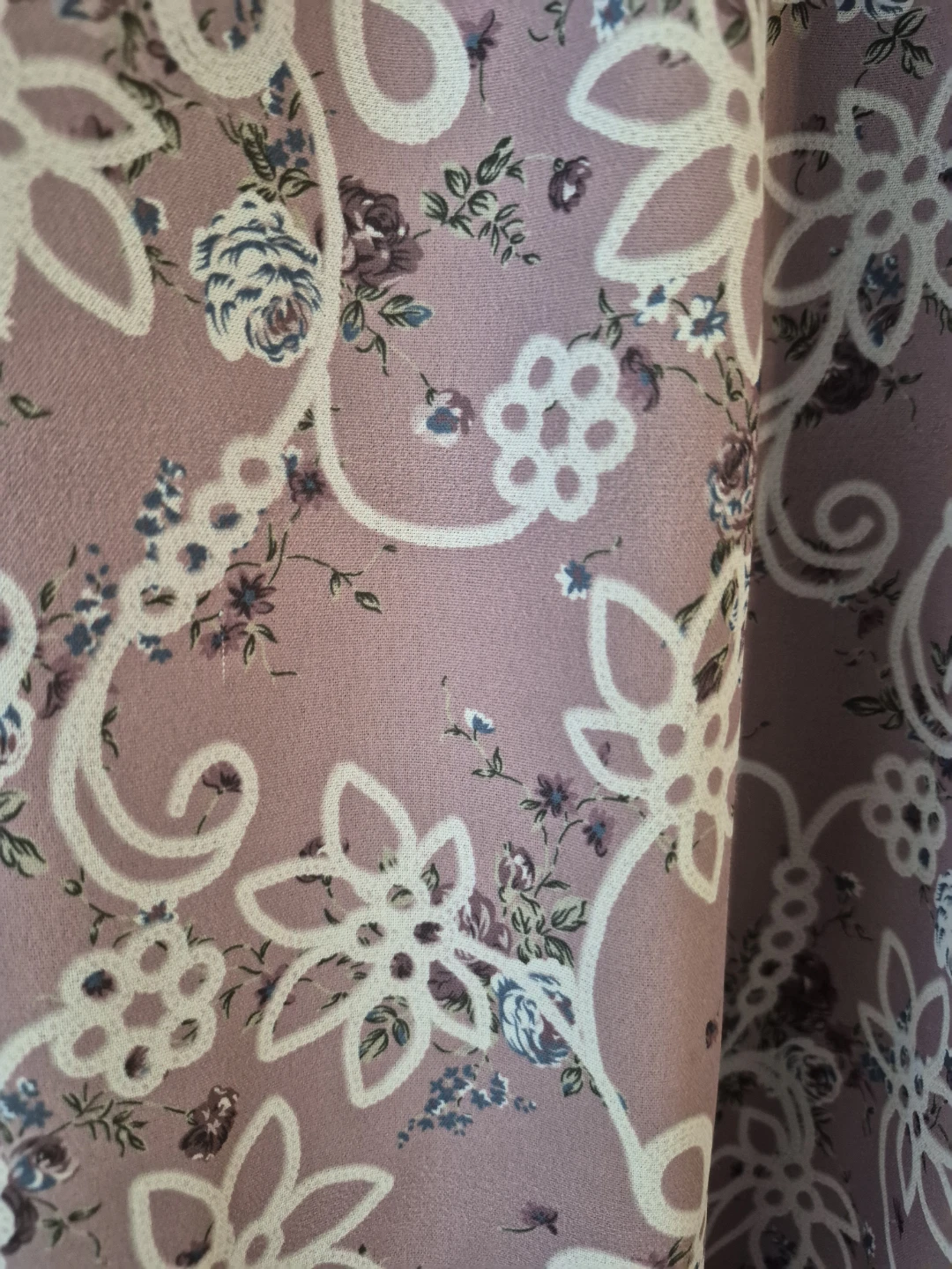 Turkish Modest Floral Maxi Dress Ruffle Collar (Large) - photo 4