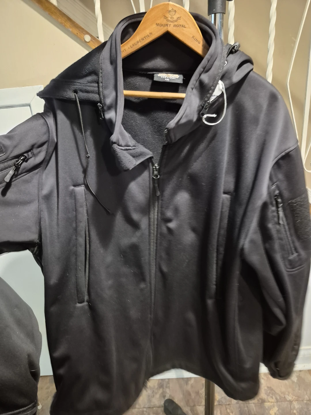 Mil-Spec Tactical Jacket Black XXL, neoprene material