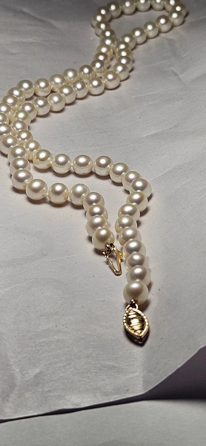 VINTAGE Helzberg Diamonds akoya pearl necklace - photo 5