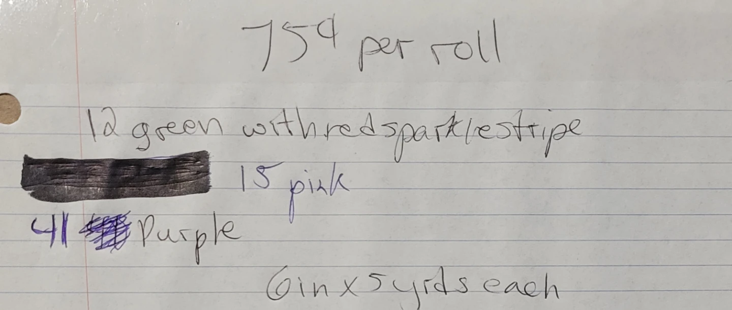 LOTS of Decorative Mesh (75 cents per roll) See photos please - photo 5
