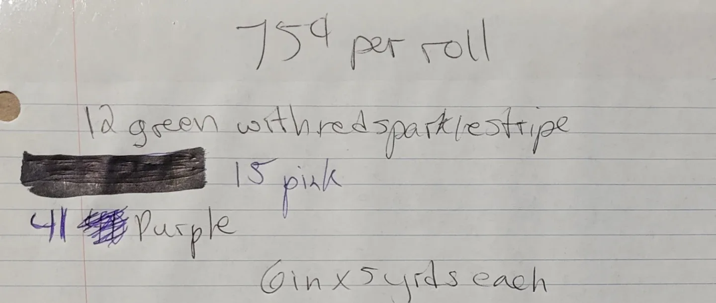 LOTS of Decorative Mesh (75 cents per roll) See photos please - photo 5
