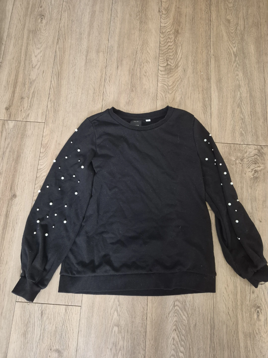 Size M ONLY Black Sweater with Pearl Details - photo 2