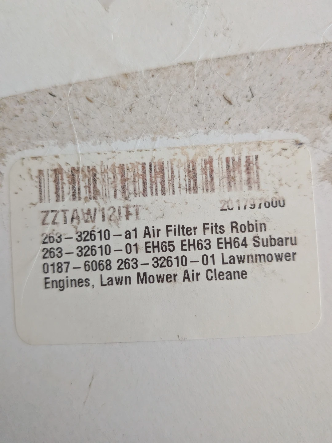 Robin Subaru Air Filter 263-32610-01 - photo 4
