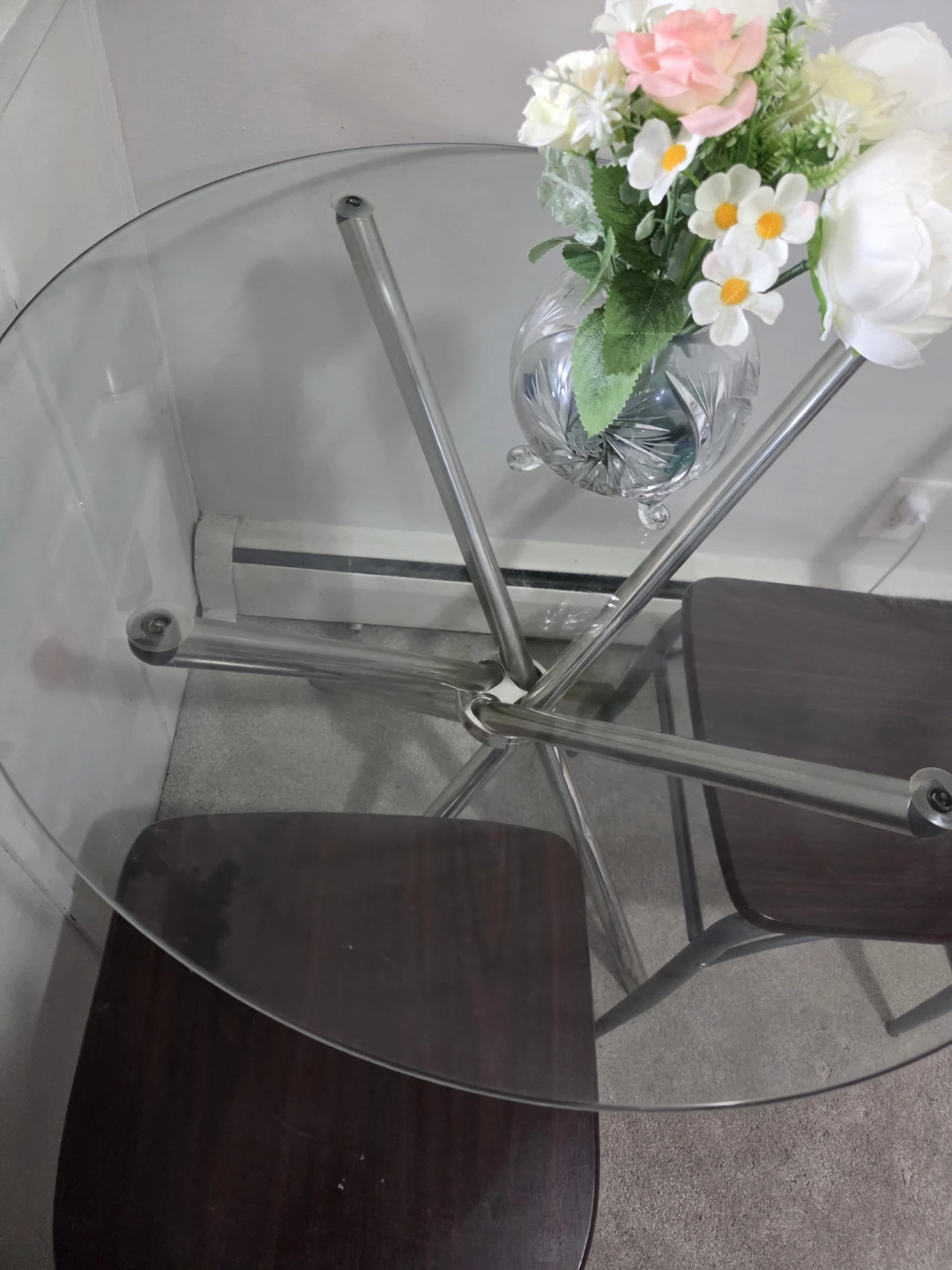 Glass Top Bistro Table with Two Chairs - photo 3