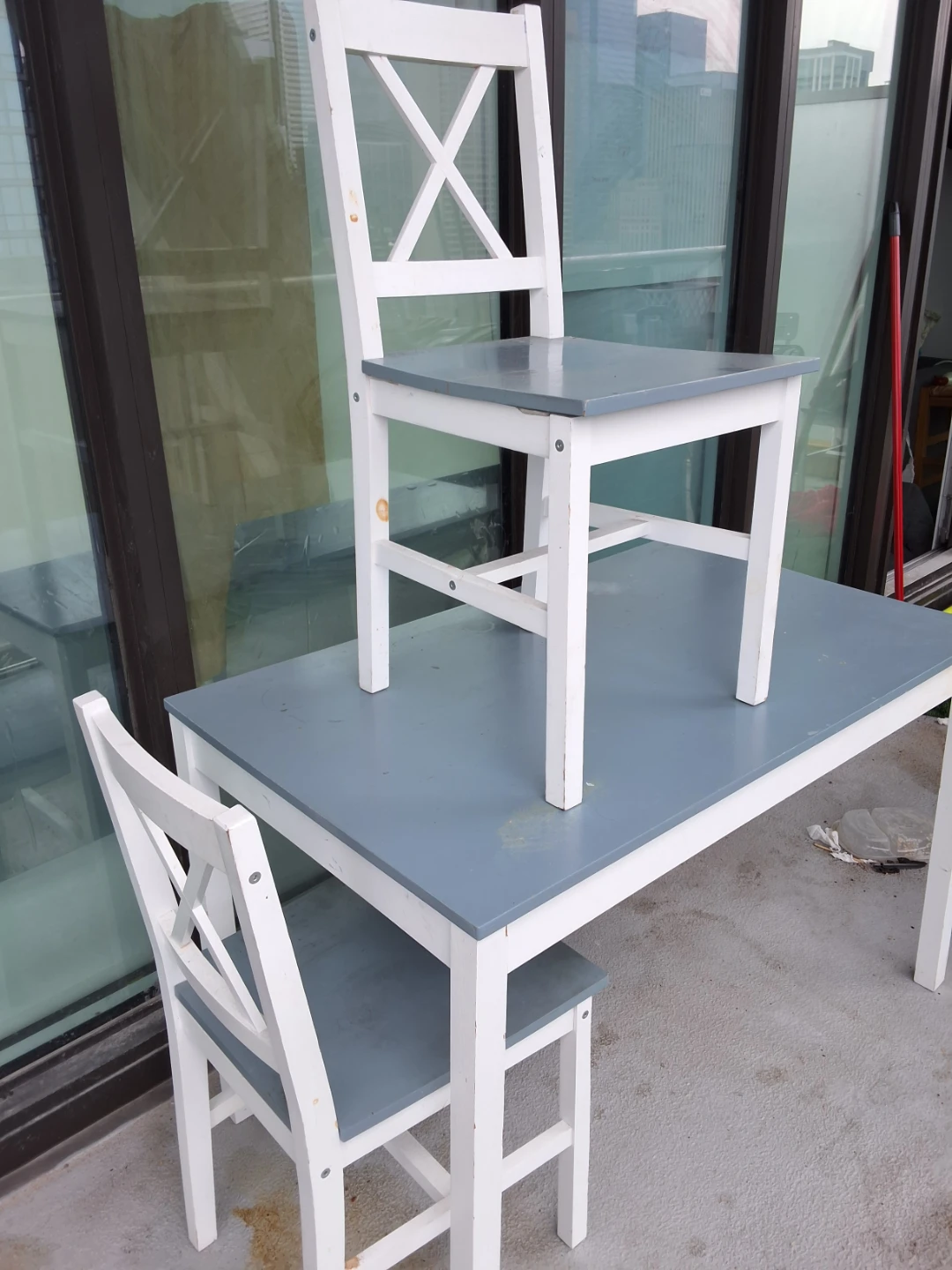 IKEA Table and Two Chairs - photo 4