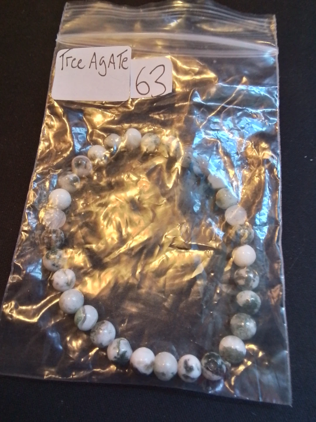 Tree Agate beaded bracelet - photo 5