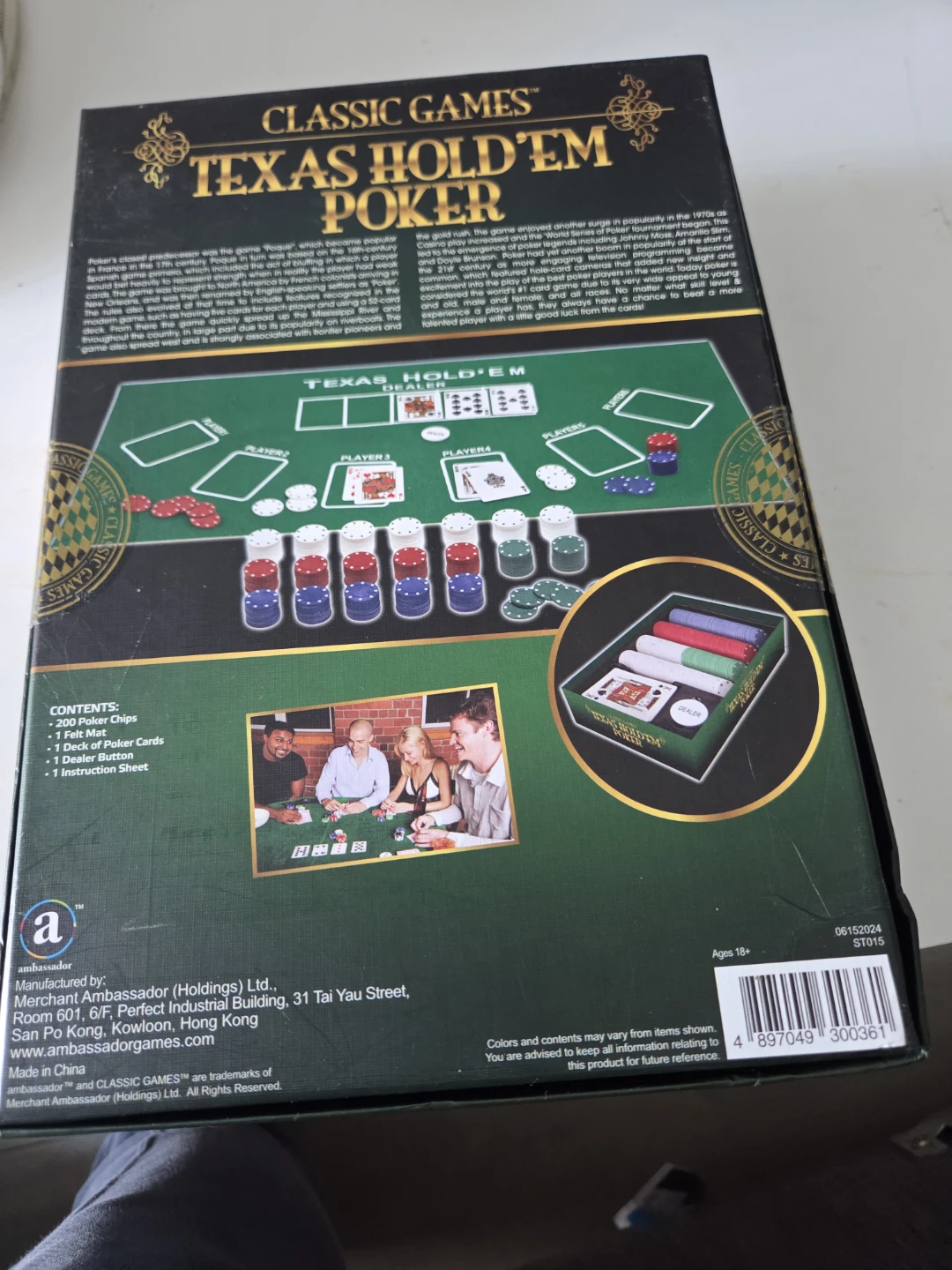 Classic Games Texas Hold'em Poker Set - photo 2