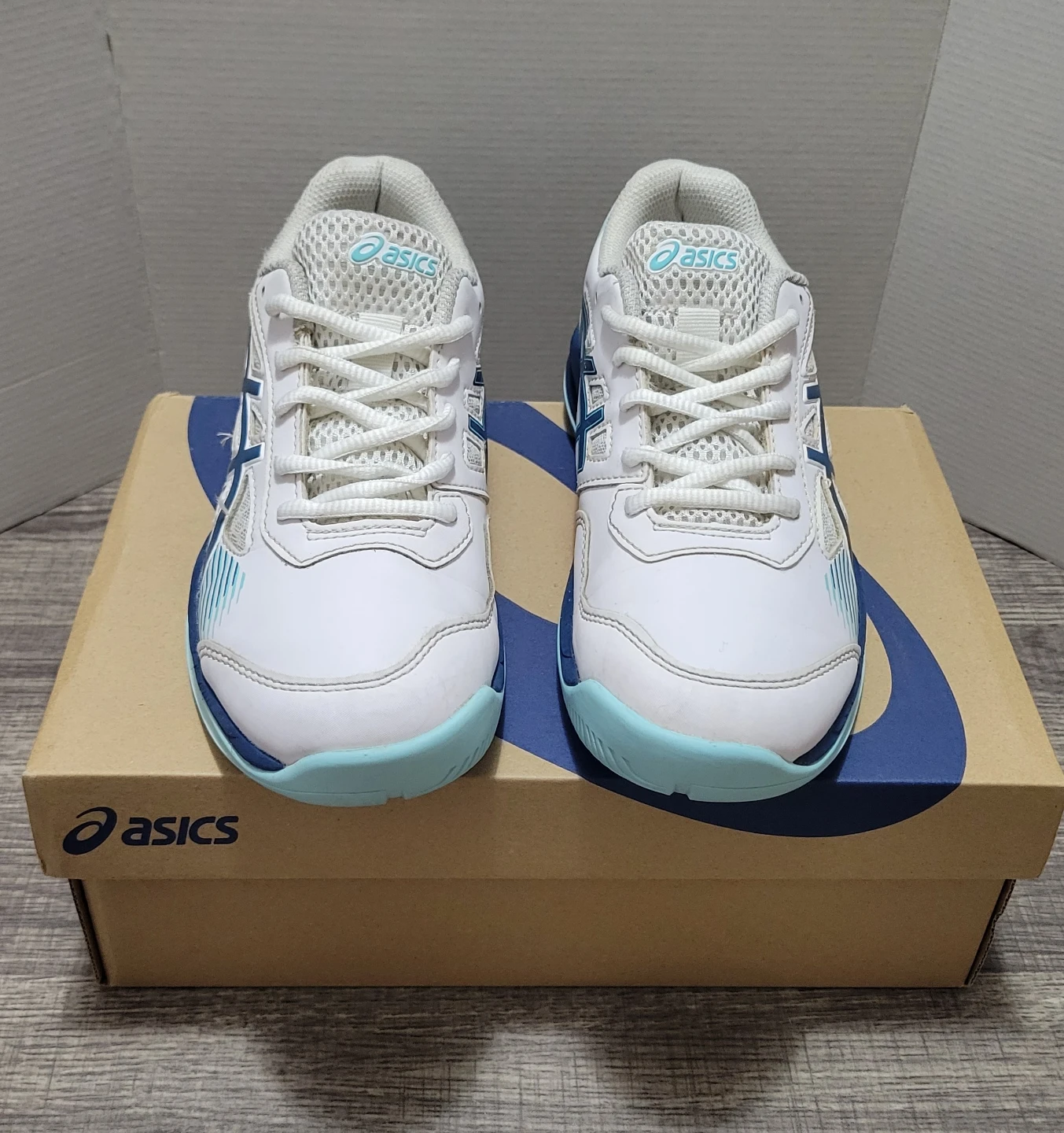 Asics Gel-Game 8 Tennis Shoes White/Blue Size US 3 - photo 5