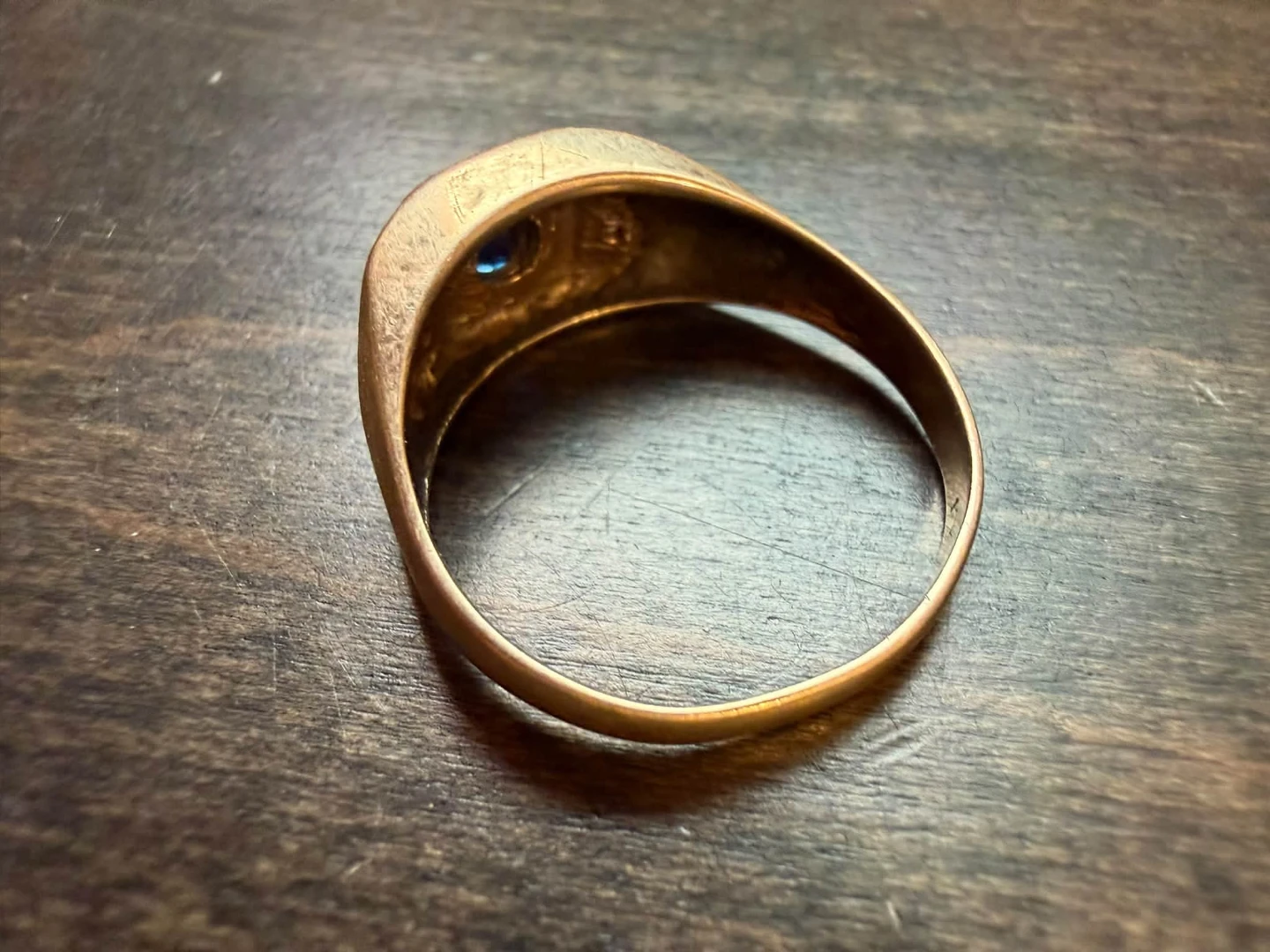 10k gold sapphire ring - photo 3