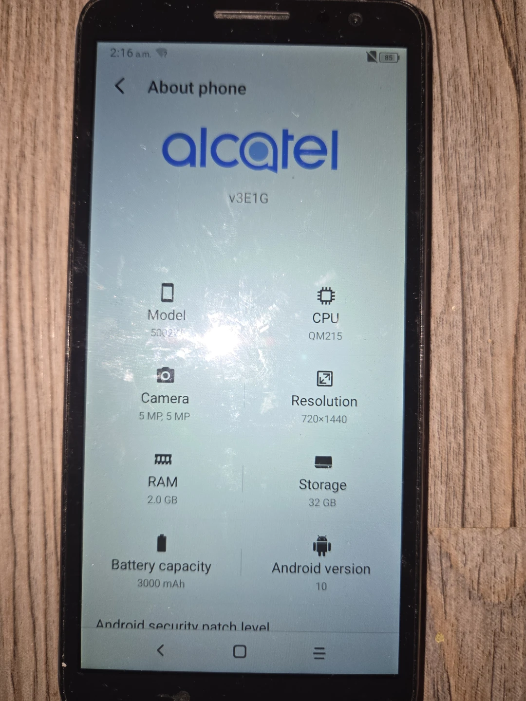 Alcatel 5002W Smartphone