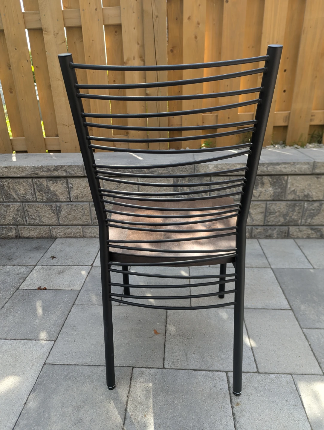 Metal and Wood Dining Chair - Set of 6 - photo 4